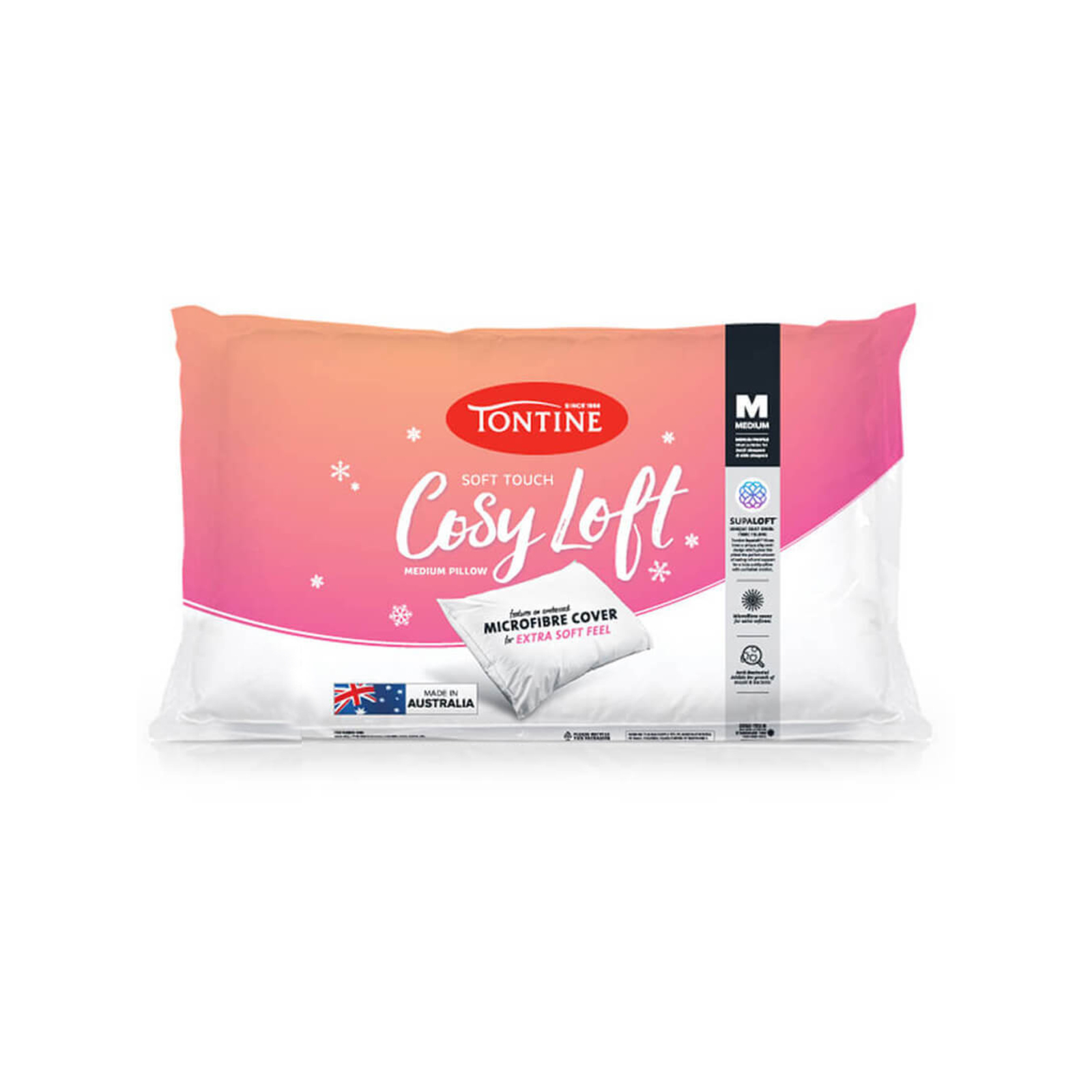 Tontine Cosy Loft Sleeping Pillow Rectangle Medium Bunnings Australia