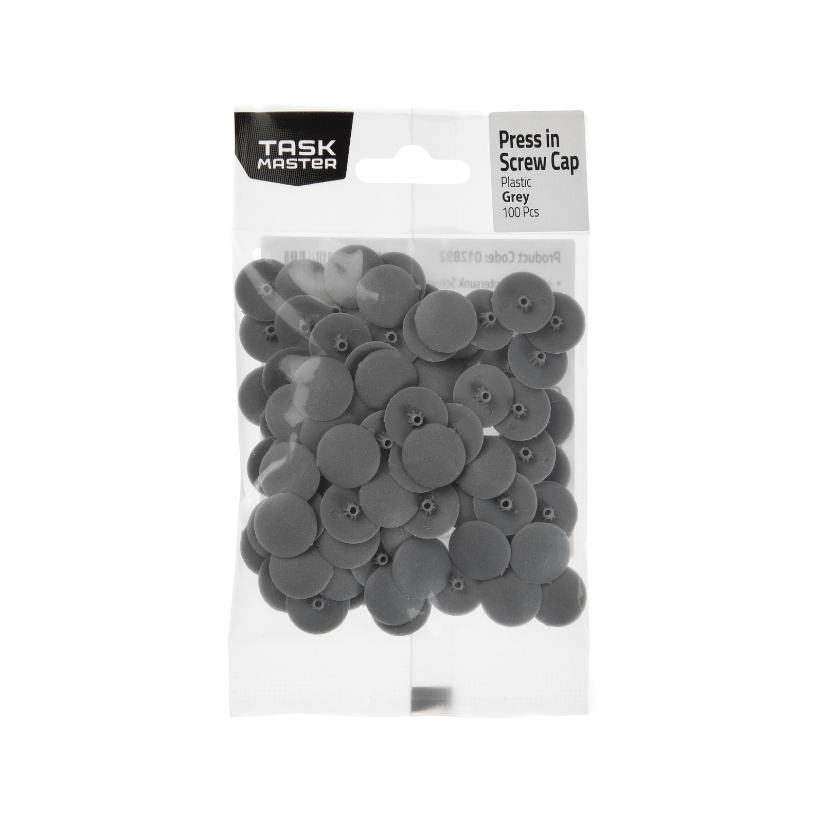 Taskmaster 10mm Grey Screw Caps 100 Pack Bunnings Australia