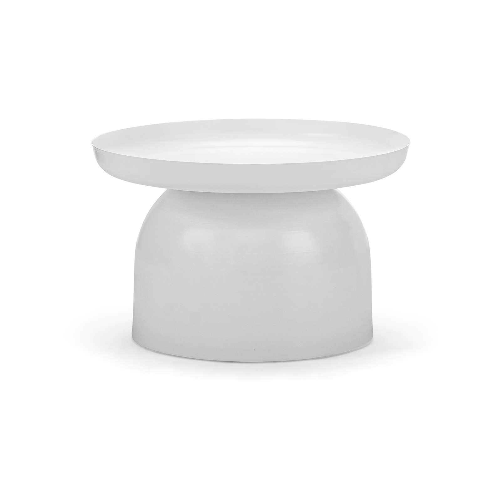 Sirkel Round Matte White Steel Pedestal Coffee Table Bunnings Australia