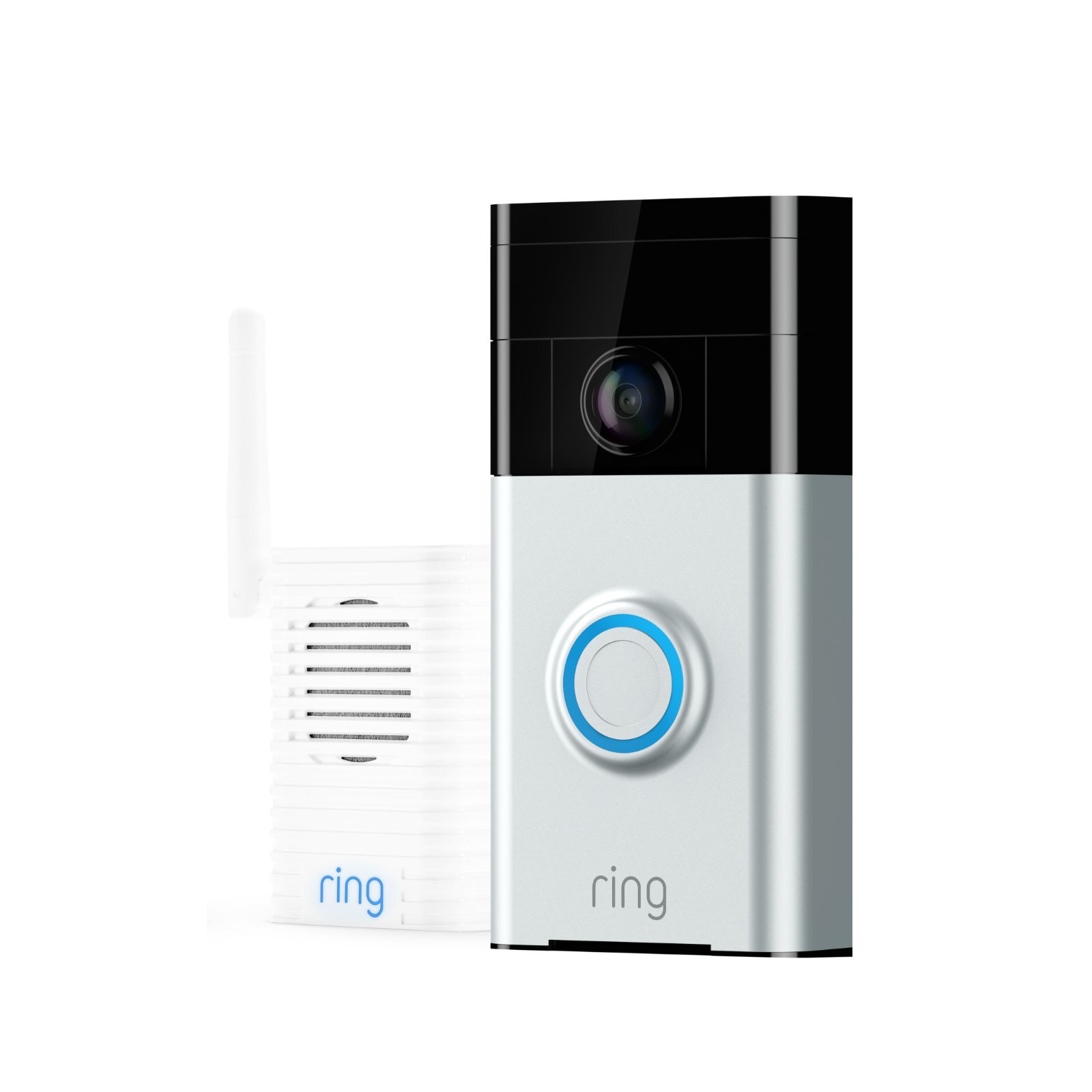 Ring Satin Nickel Video Doorbell And Chime Pro Bundle Bunnings Australia