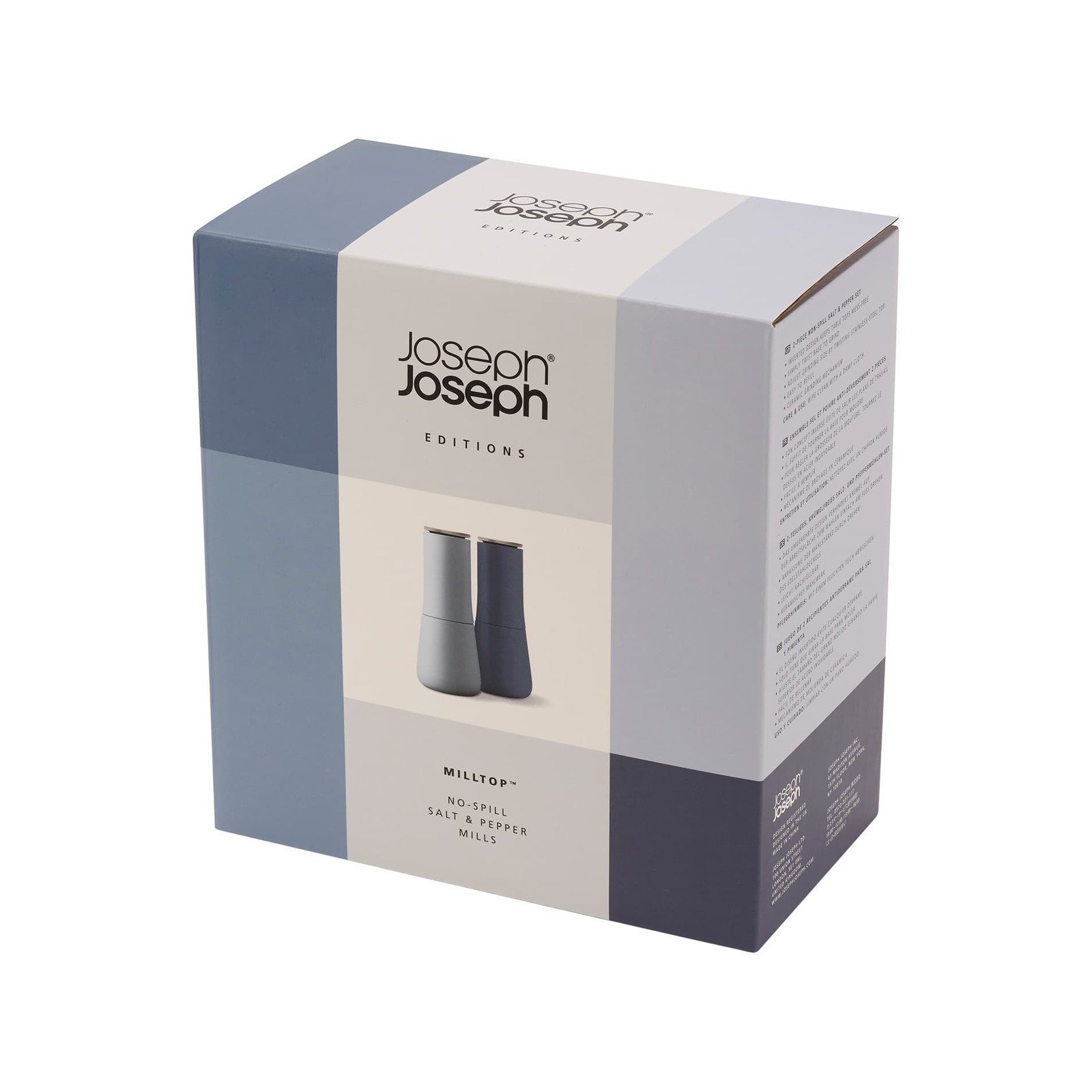 Joseph Joseph Milltop Salt & Pepper Mill Set Sky Bunnings Australia