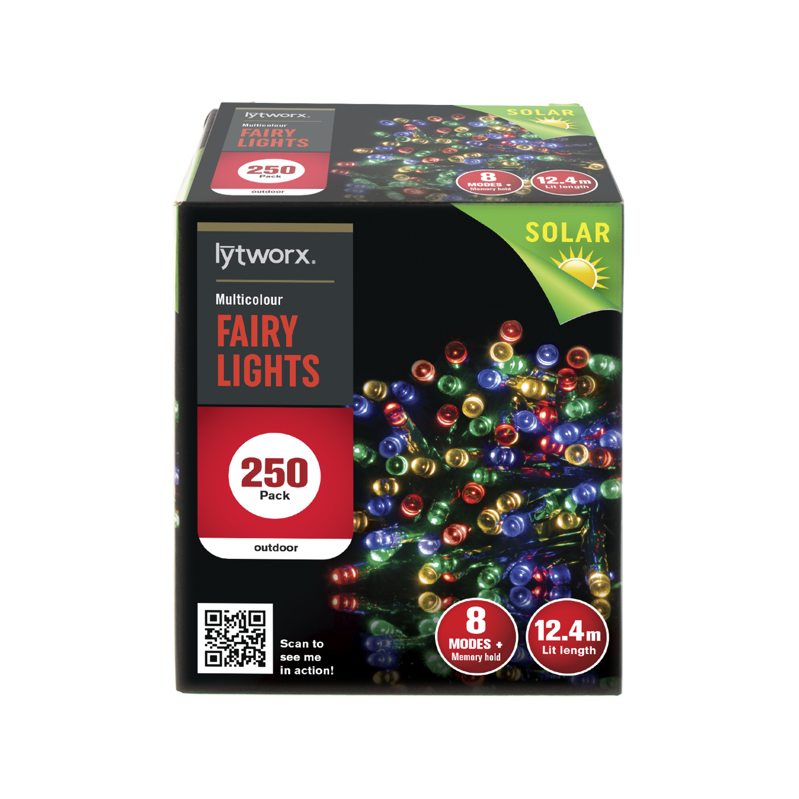 Lytworx Solar 250 Multicolour LED Fairy Lights Bunnings Australia