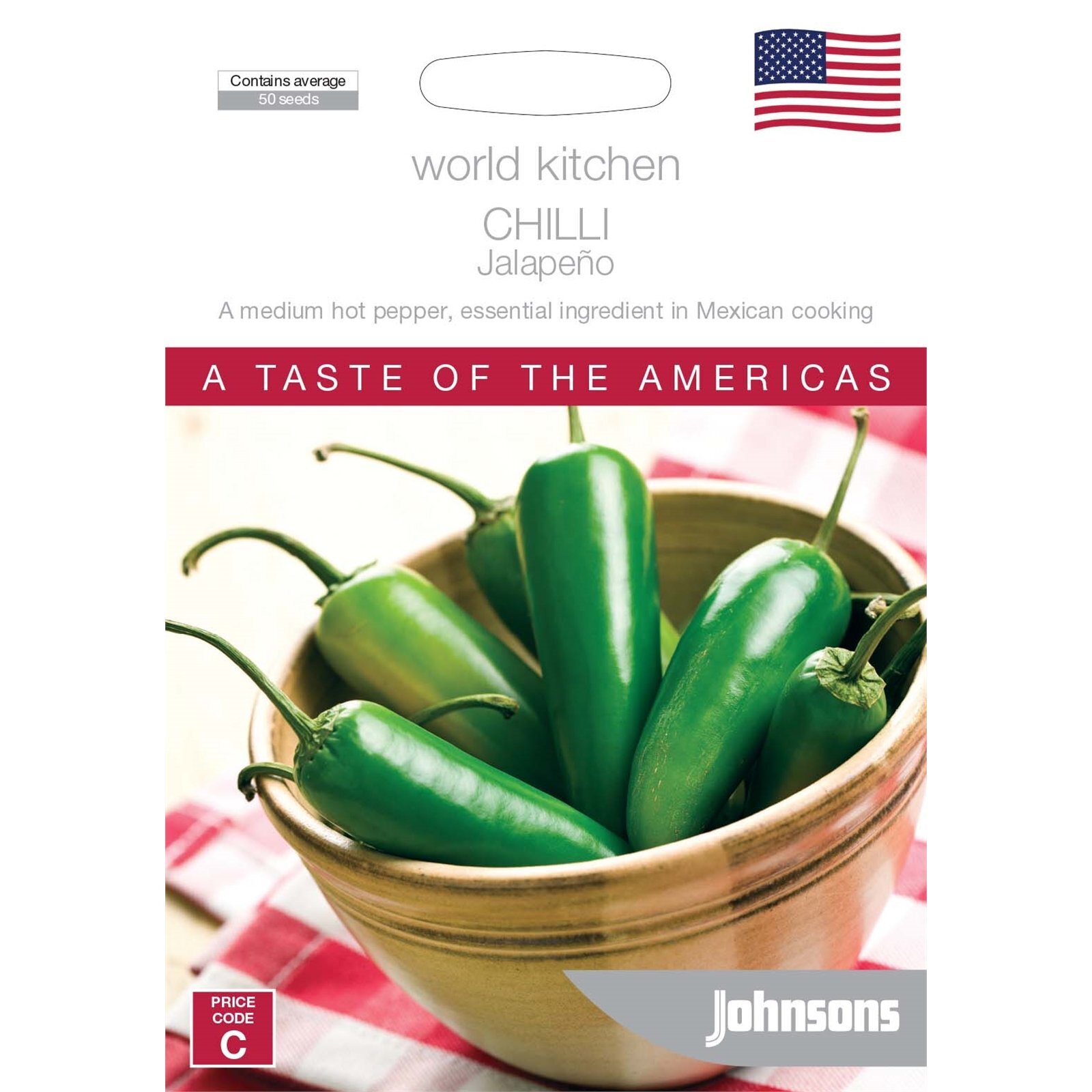Johnsons World Kitchen Chilli Jalapeno Seeds Bunnings Australia