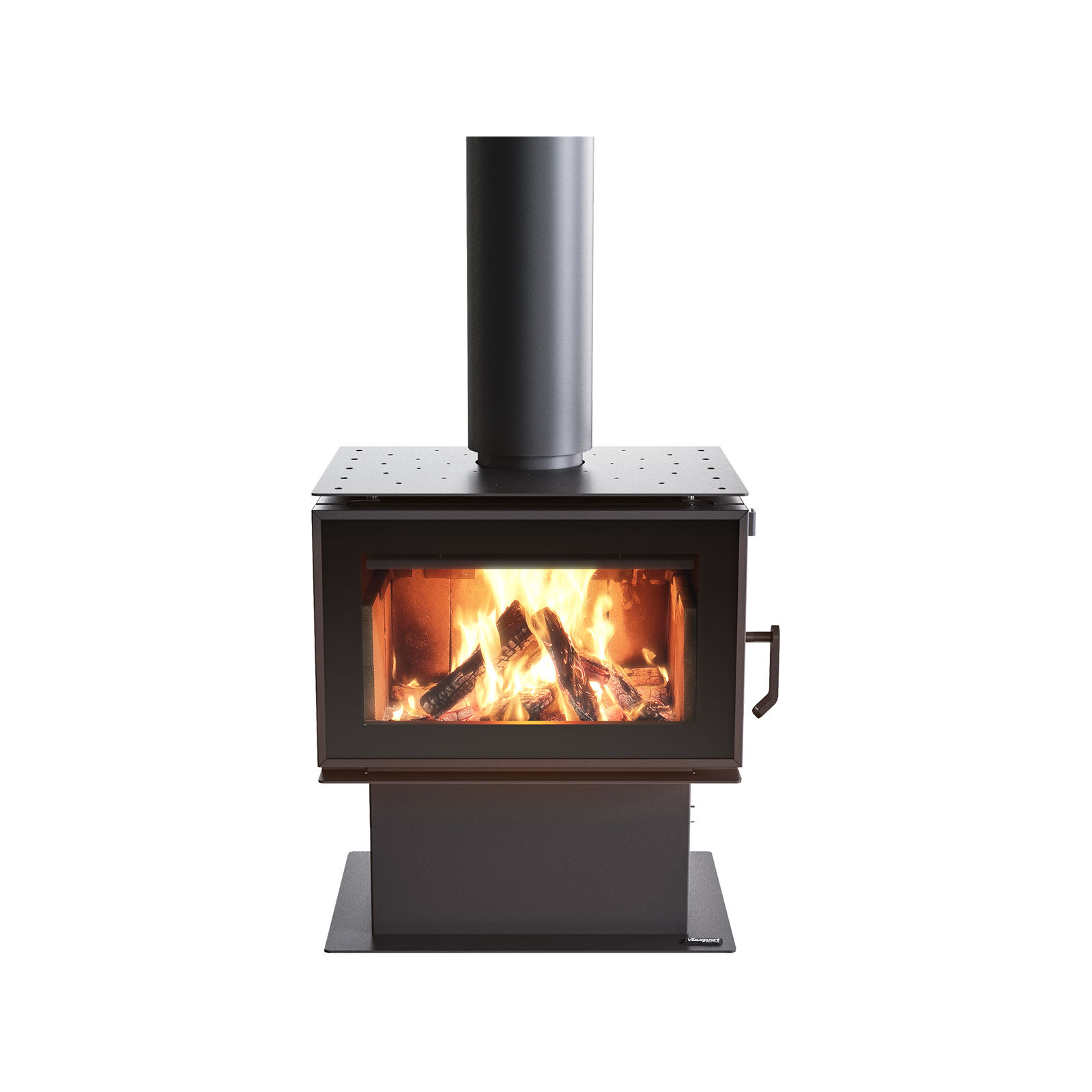 Masport Heating V2 Bowden Pedestal Indoor Wood Heater - Bunnings Australia