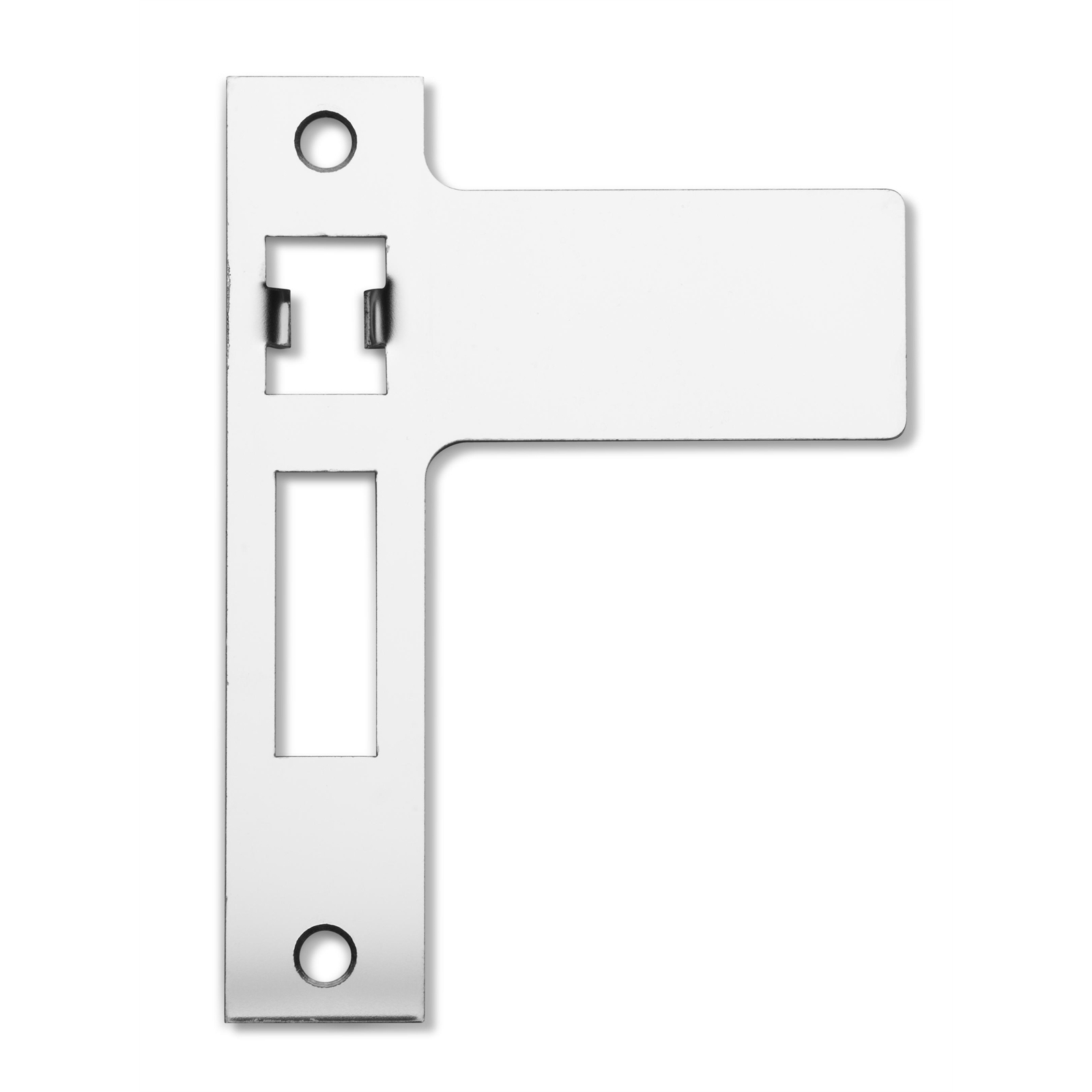 Lemaar Polished Stainless Steel Right Hand Extended Strike Plate