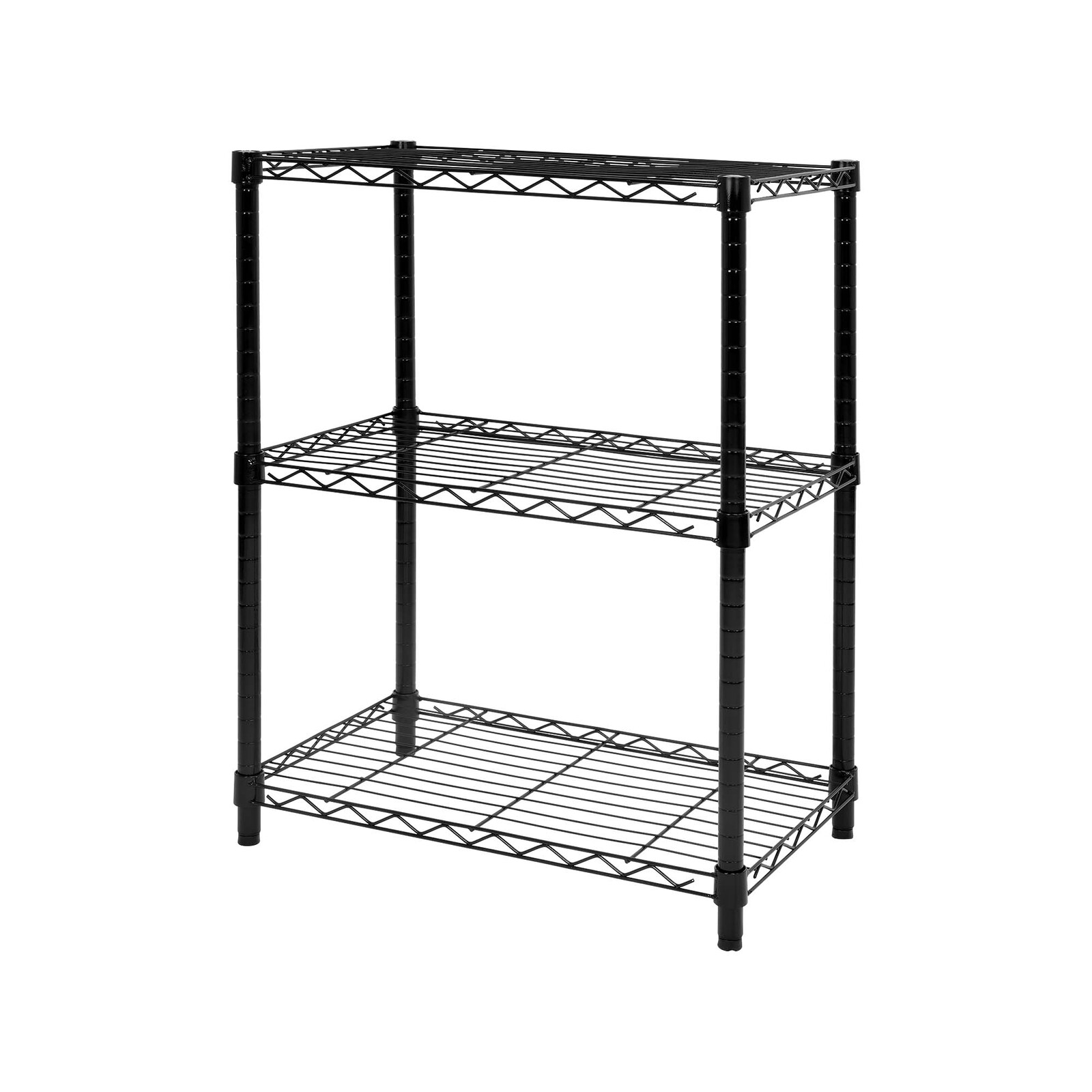 Pinnacle 760 x 580 x 300mm Black 3 Tier Wire Shelving Unit Bunnings