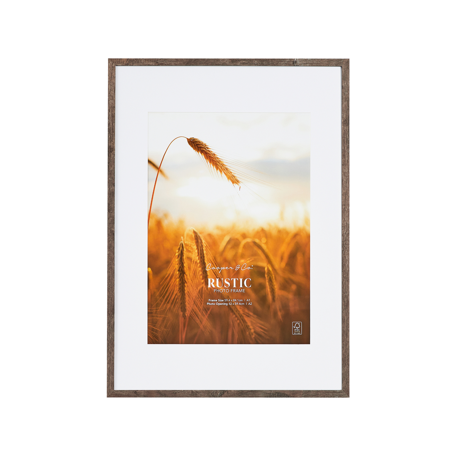 Cooper & Co. 59.4x84.1cm Matt to 42x59.4cm Natural Premium Rustic