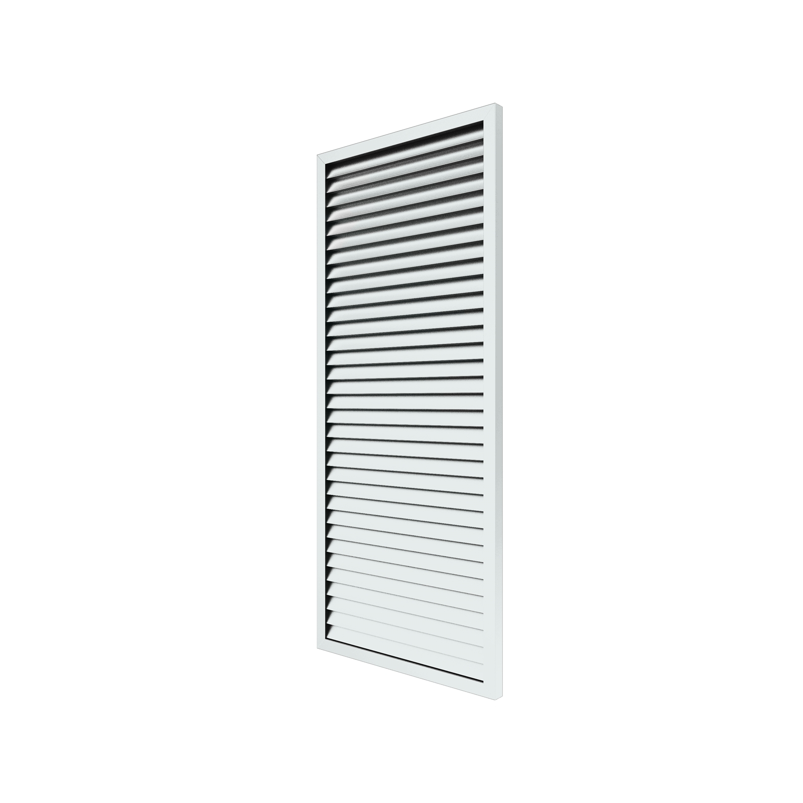 Protector Aluminium 900 x 2100mm Welded 65 x 16mm Louver Panel - Pearl ...