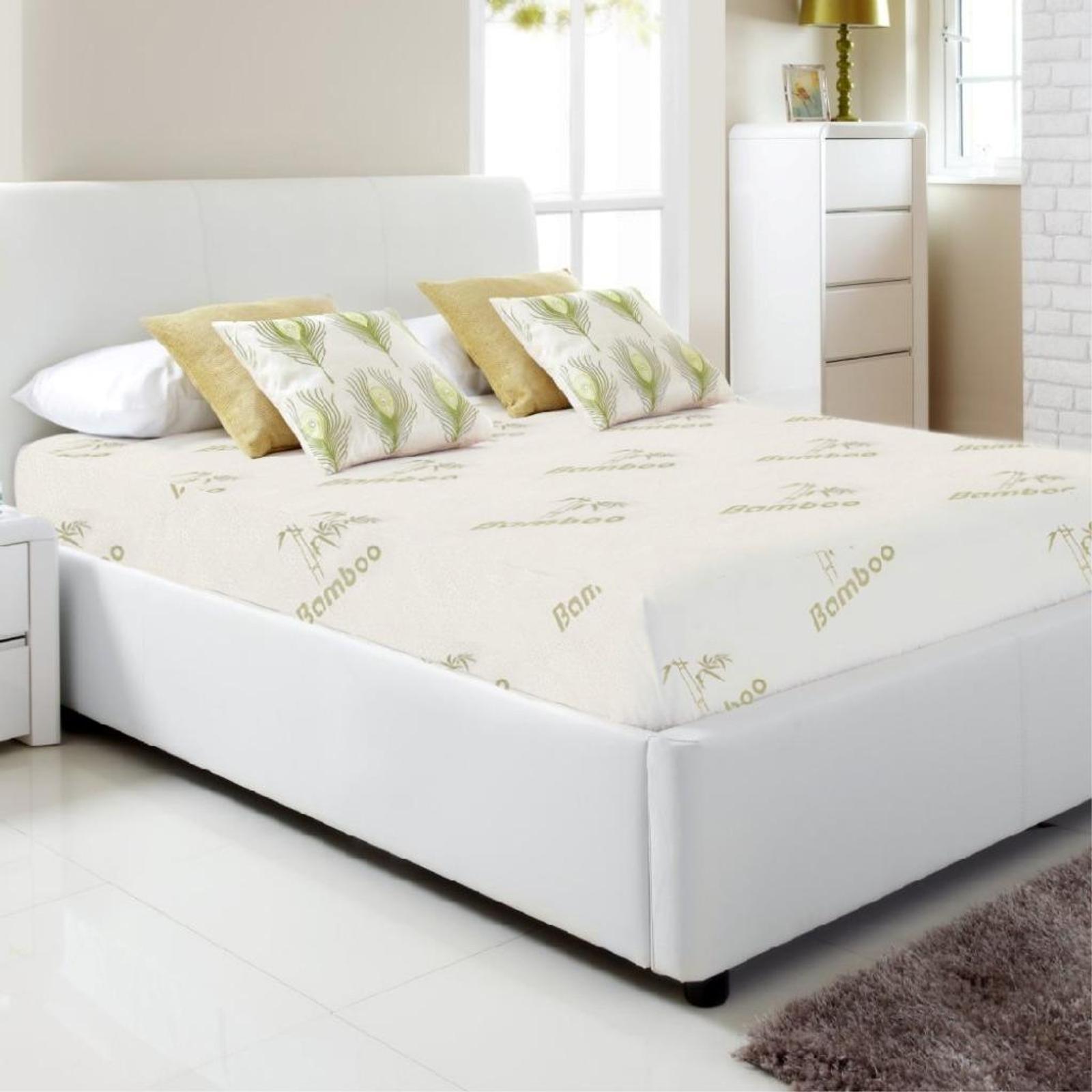 Luxor Super King Bamboo Print Fully Fitted Mattress Protector ...