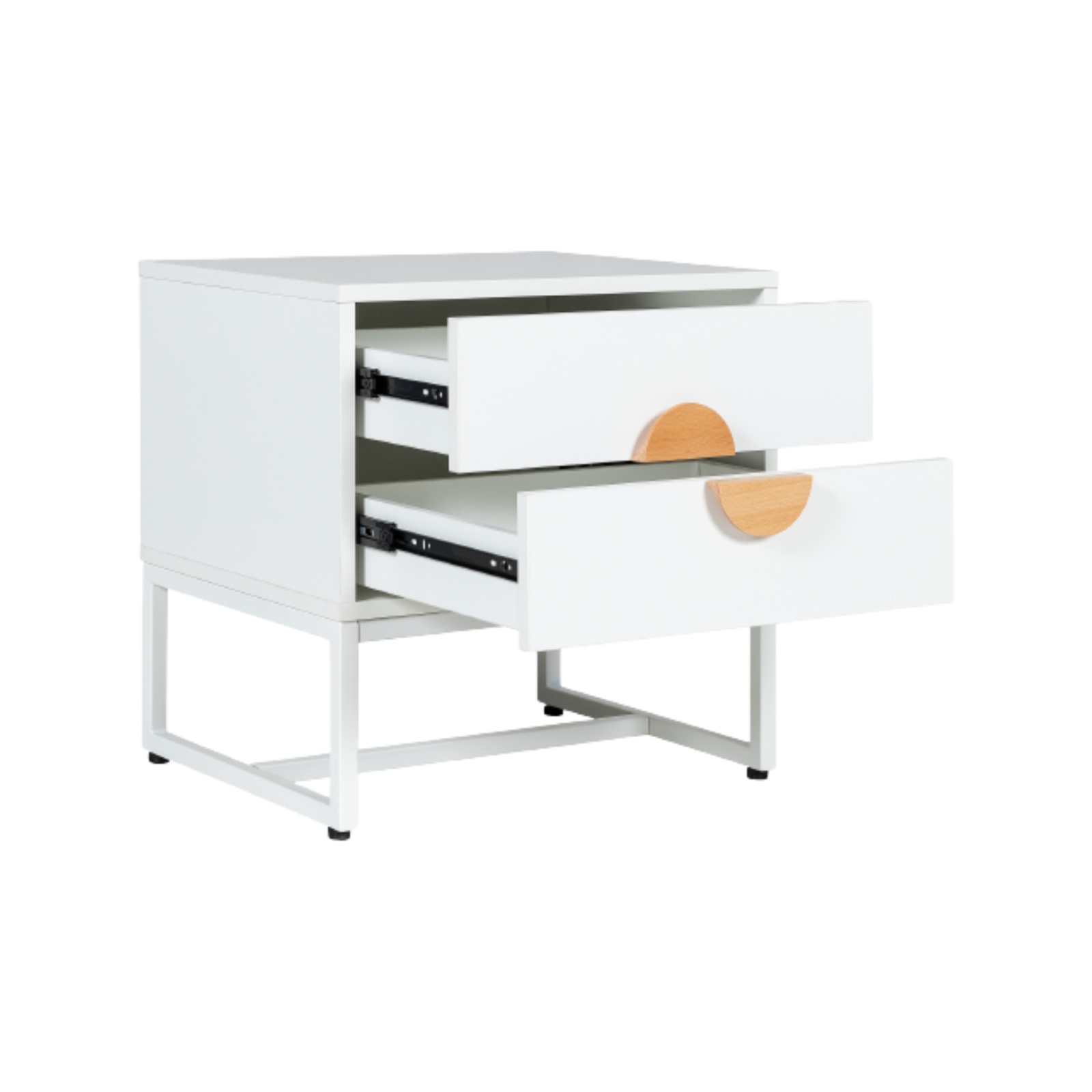 Havana coastal bedside table White Bunnings Australia