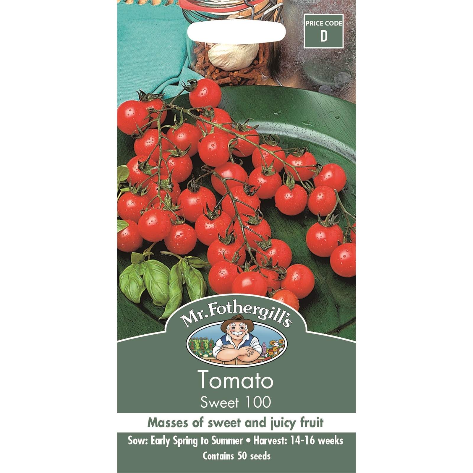 Mr Fothergill's Sweet 100 Tomato Vegetable Seeds Bunnings Australia