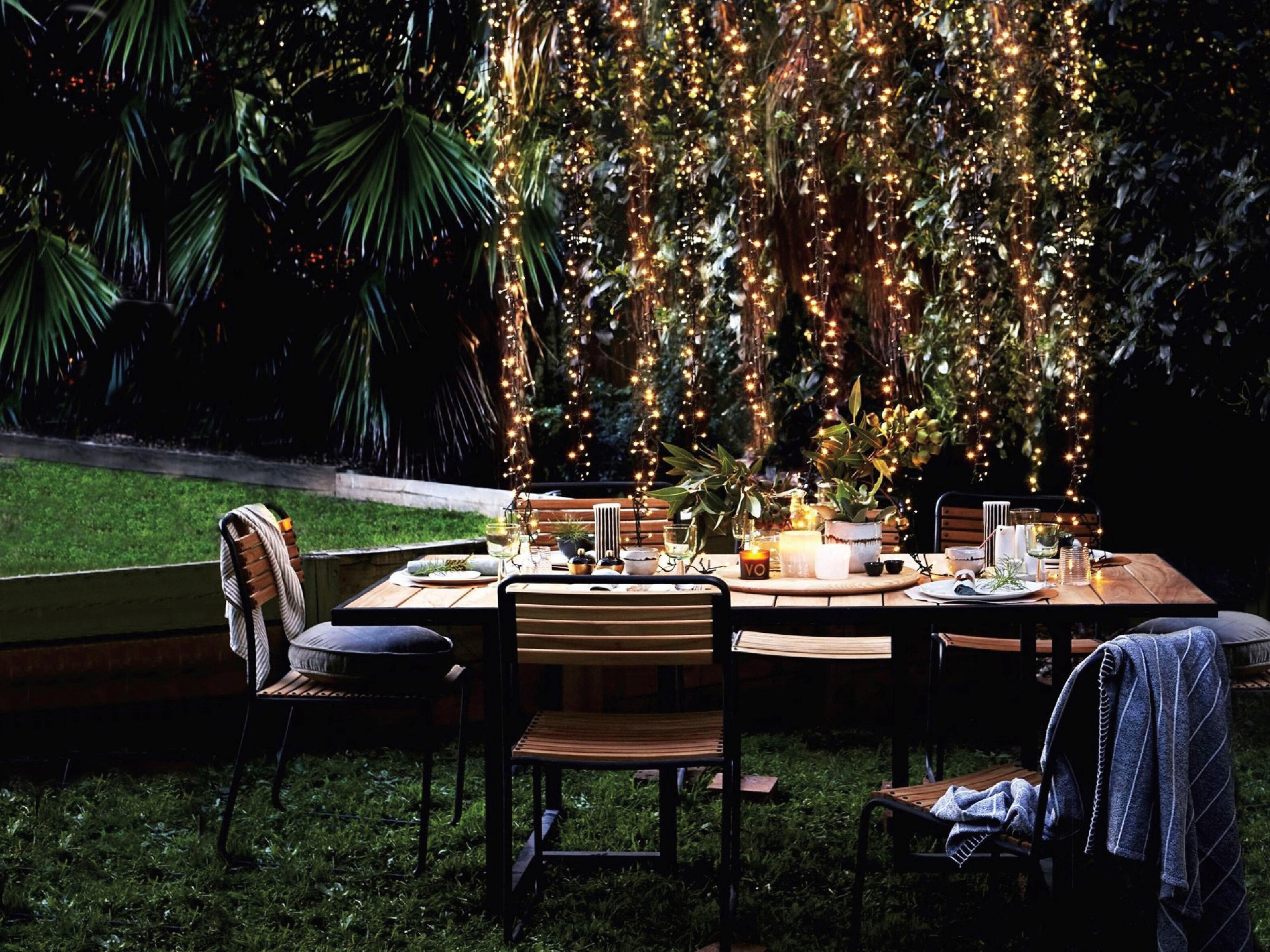 Longest outdoor deals string lights