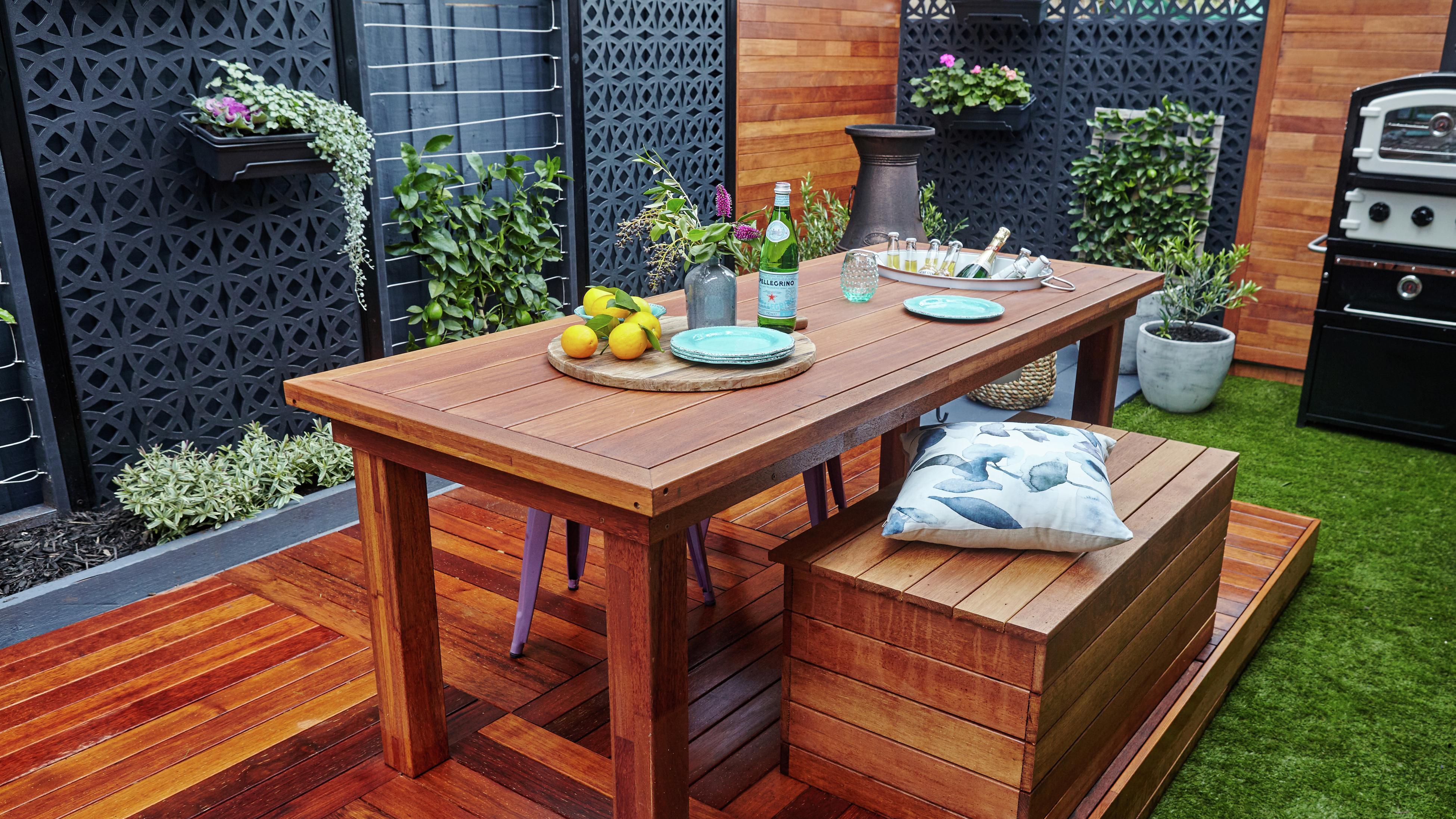 Bunnings teak deals outdoor table