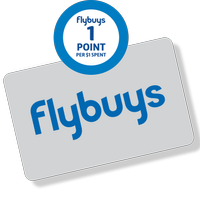 Earn 1 Flybuys point per $1 spent. Some exclusions apply.