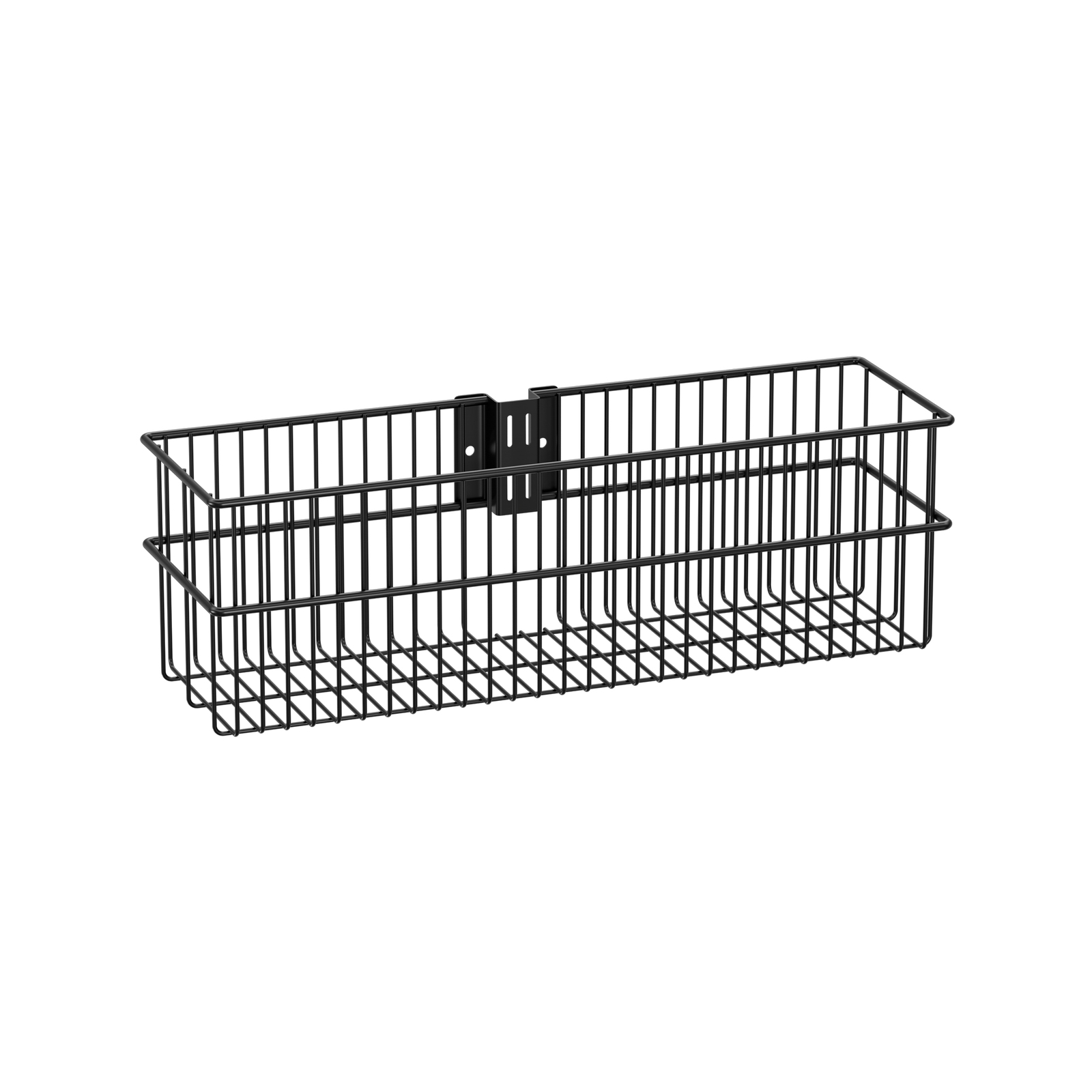 Flexi Storage Home Solutions Black Double Slot Large Wire Basket