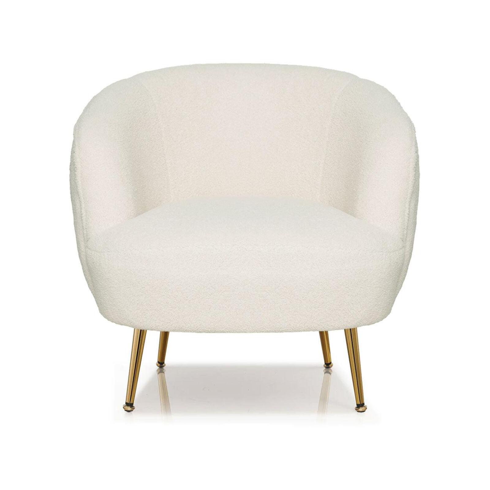 Polly Faux Fleece Accent Chair - Bunnings Australia