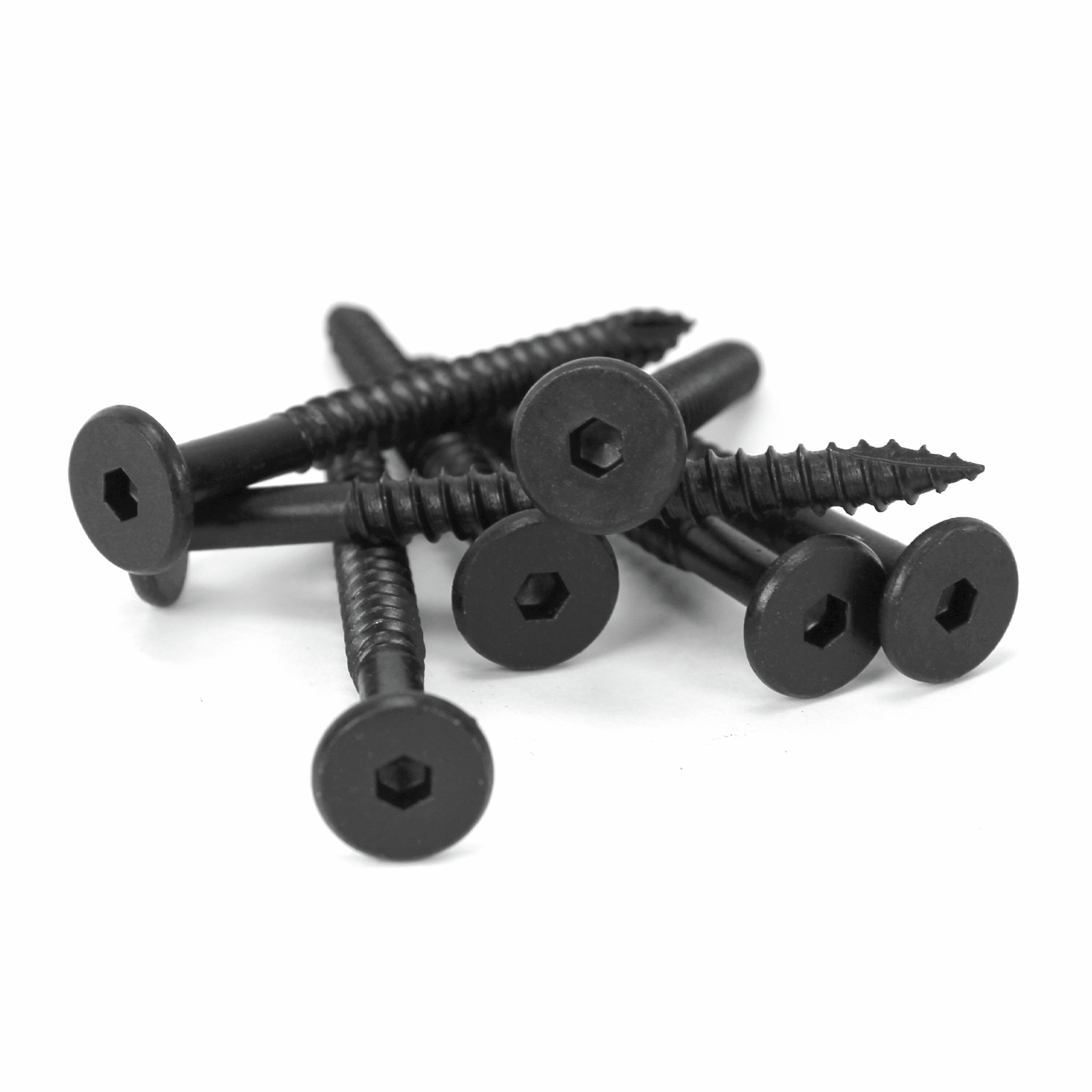 Otter 14g x 70mm Matt Black Wafer Head Screws 36 Pack Bunnings