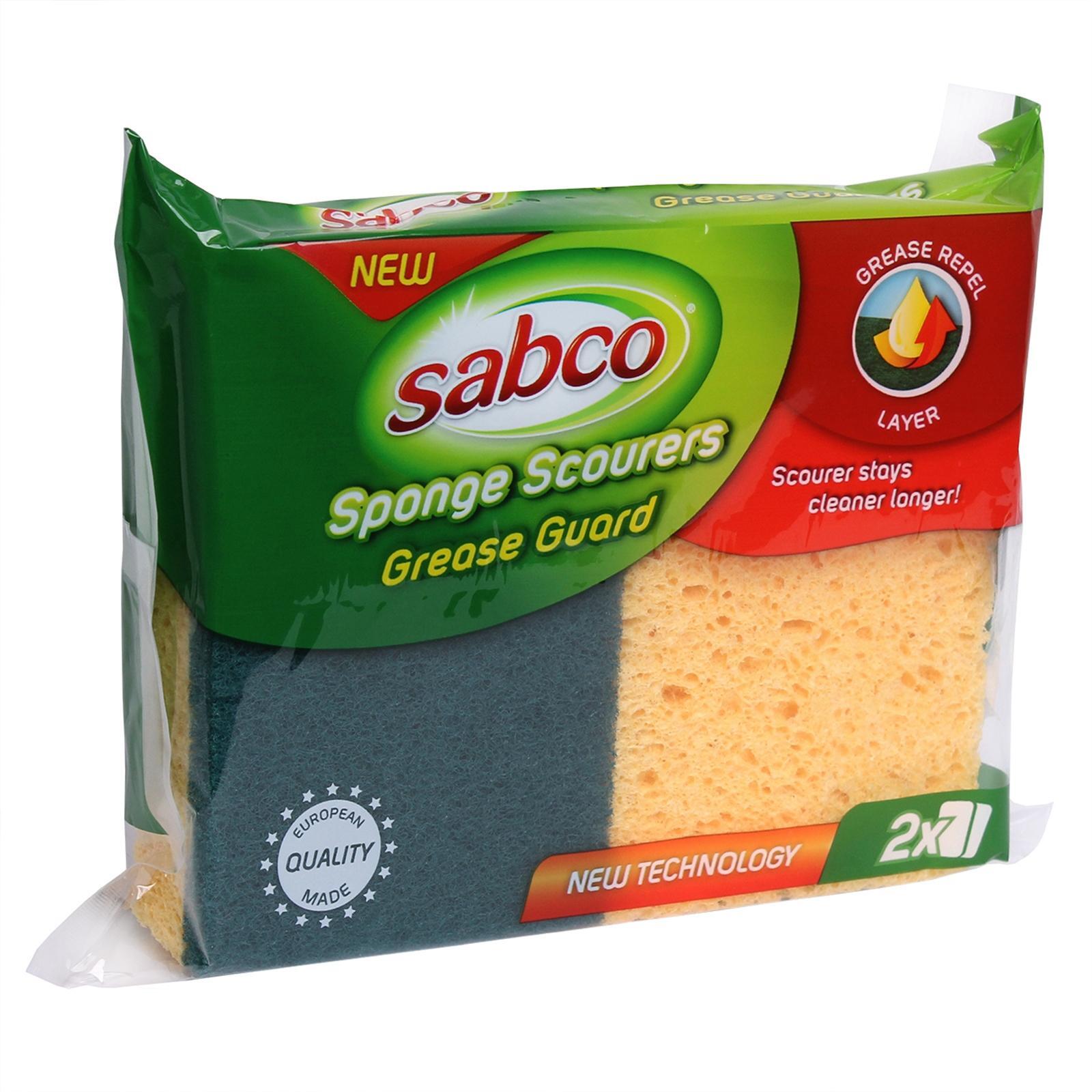 Sabco Grease Guard Sponge Scourers 2 Pack Bunnings Australia