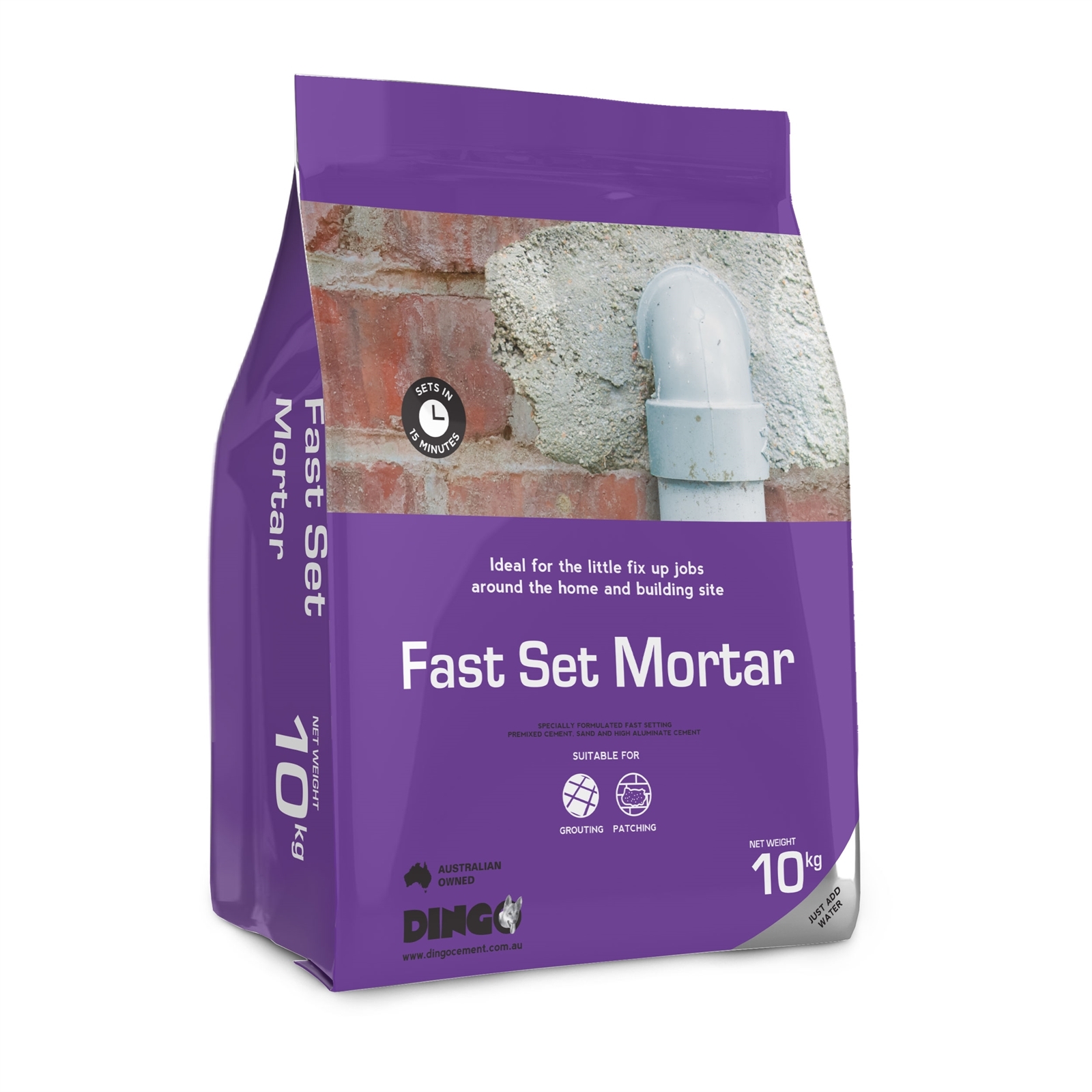 Dingo Fast Set Mortar 10kg Bunnings Australia