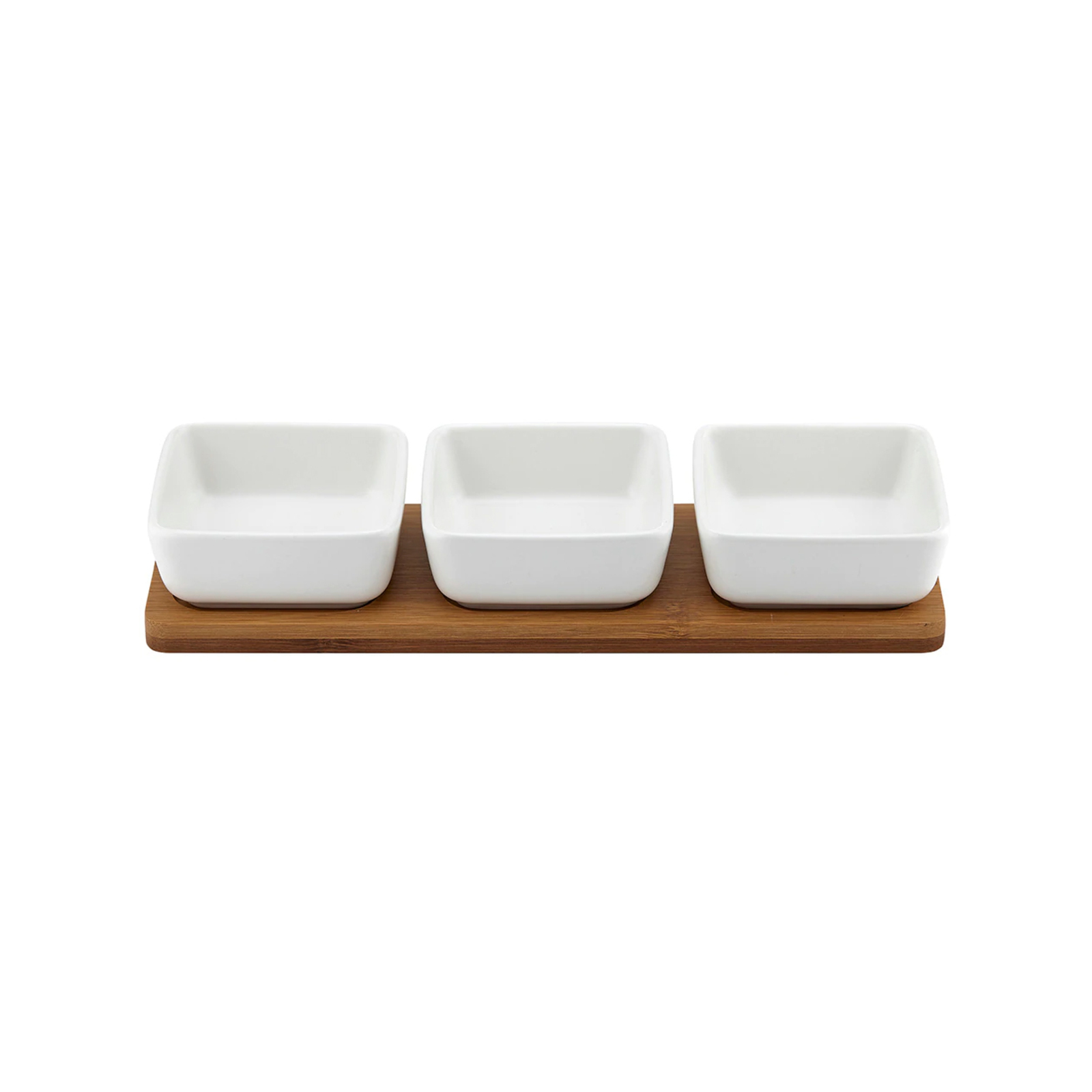 4pc Ladelle Entertainer White 3 Bowl & Tray Set - Bunnings Australia