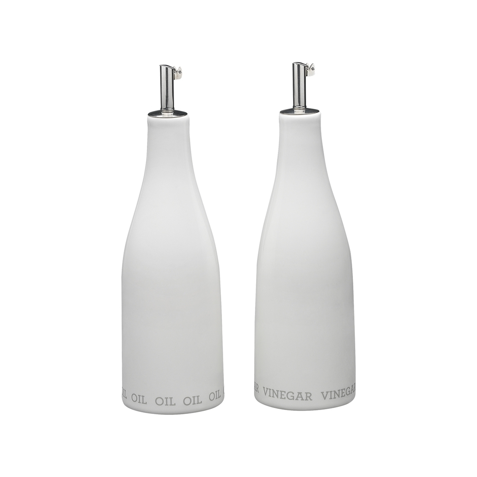 2pc Ecology Adobe 360ml Oil & Vinegar Container Set White Bunnings Australia