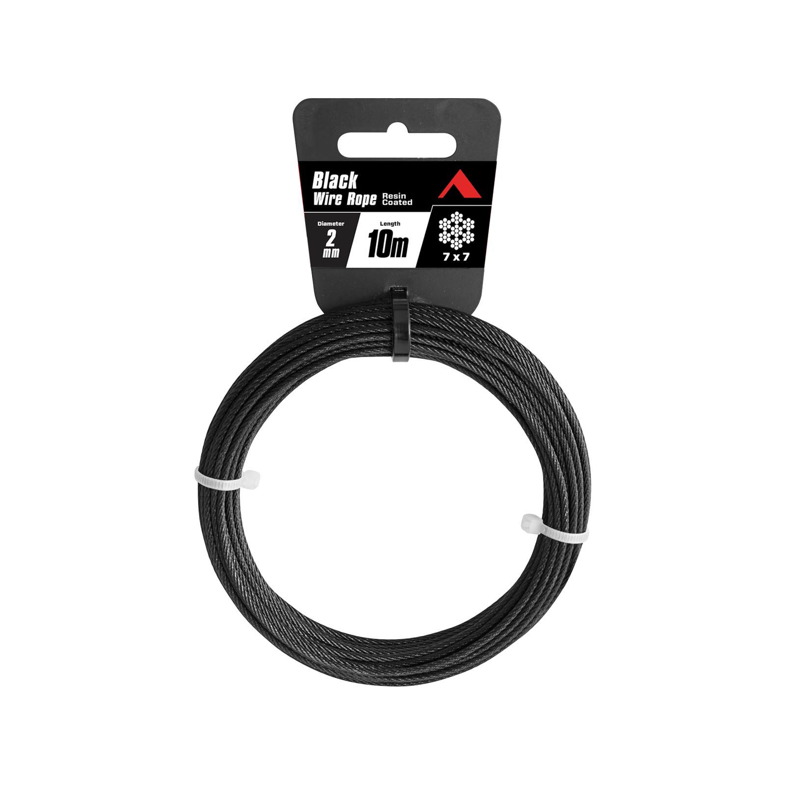 Pinnacle 2mm x 10m Black Resin Wire Rope Bunnings Australia