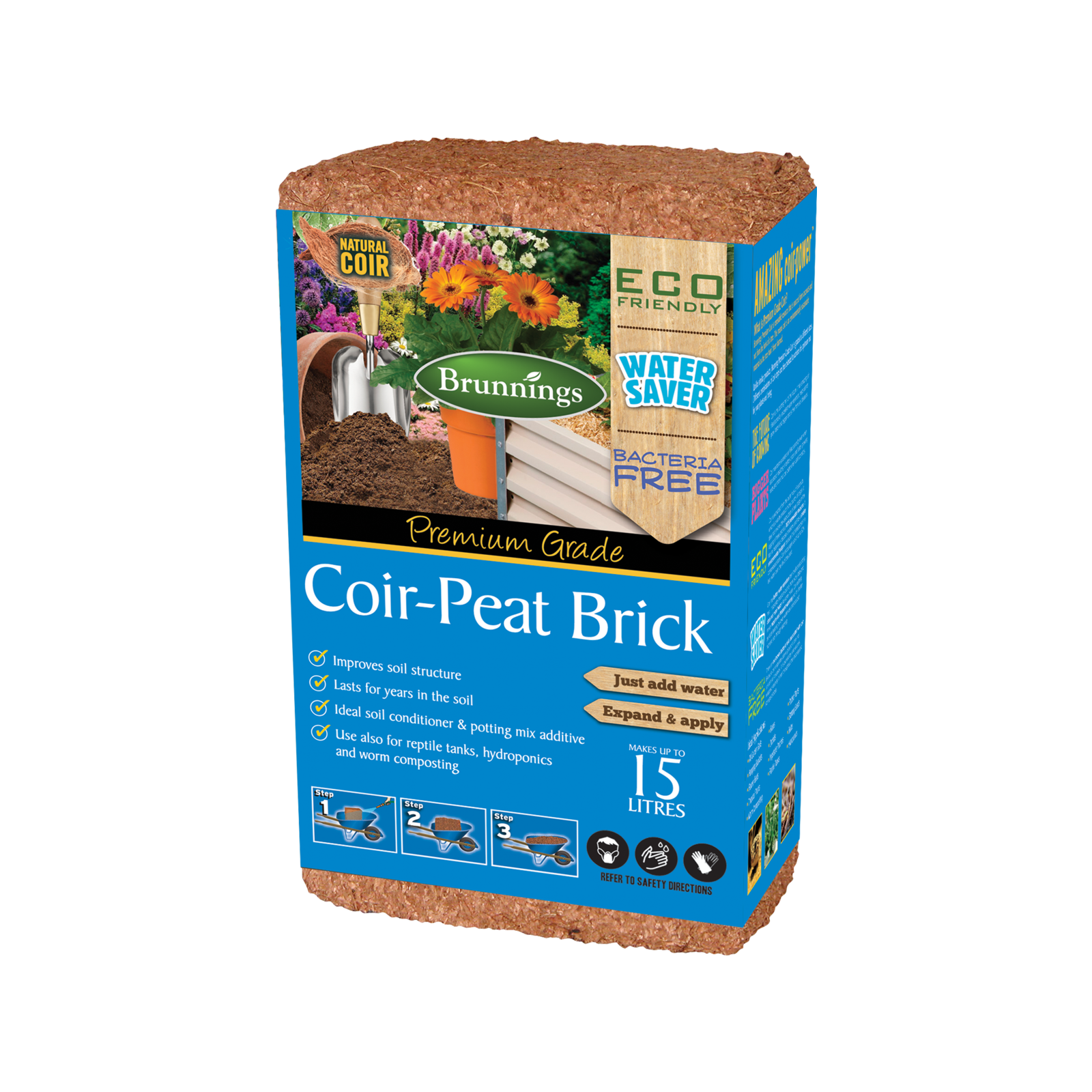 Brunnings 15L Coir Peat Brick Bunnings Australia