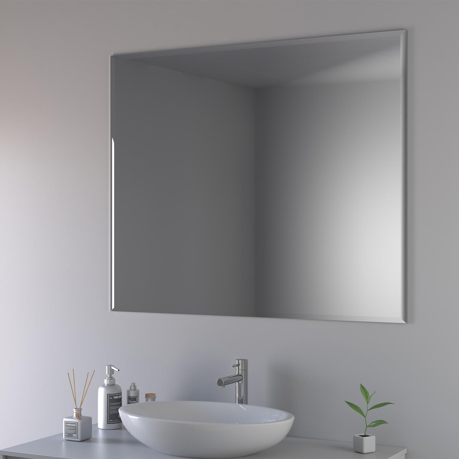 Living Elements 750 x 900 x 5mm Bevelled Edge Mirror - Bunnings Australia