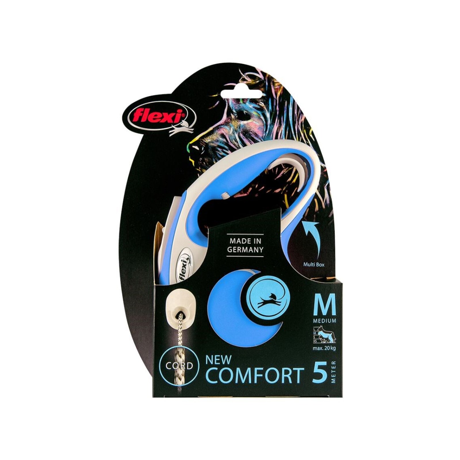 Flexi Comfort Cord Retractable Dog Lead Blue 5m Medium Bunnings Australia