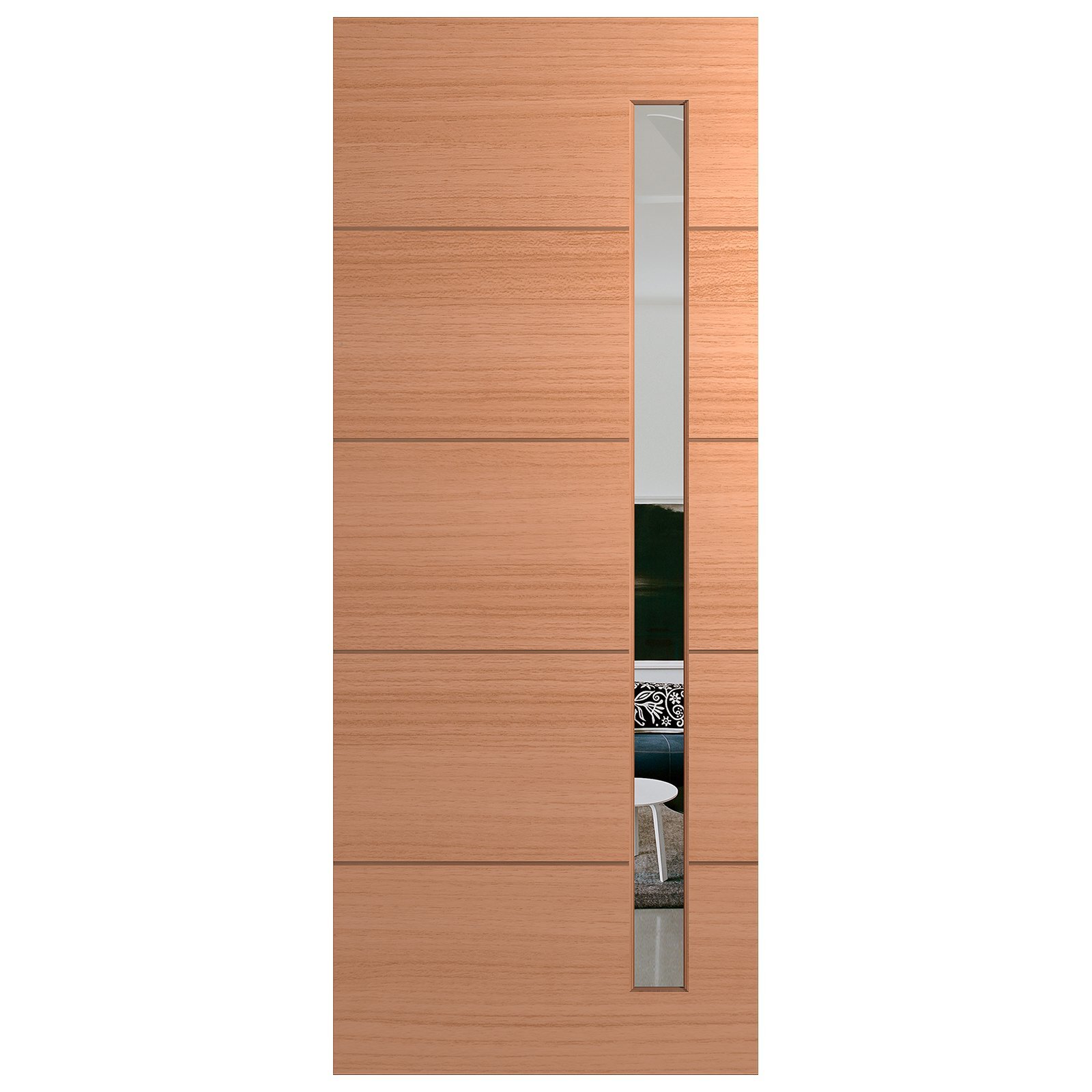 Hume 2340 x 1200 x 40mm Entrance Door Linear Clear Glass XLR160 ...