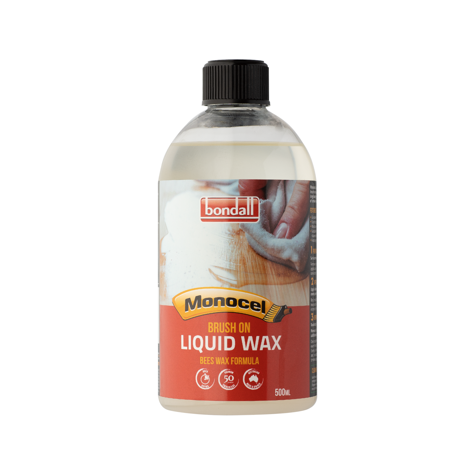 Bondall 500ml Monocel BrushOn Liquid Wax Bunnings Australia