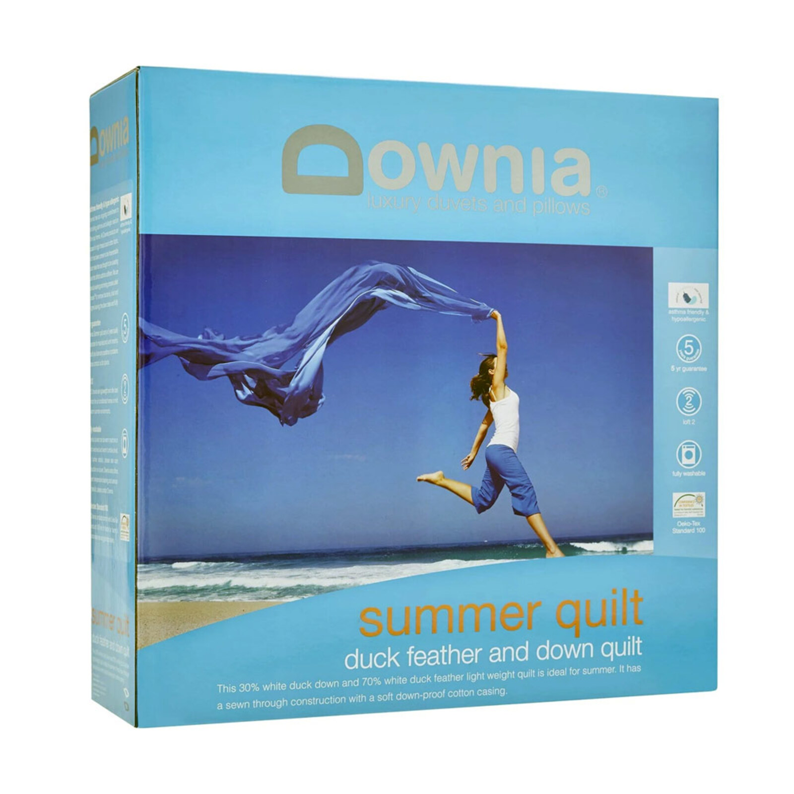 Downia Summer Lightweight Duck Feather and Down Quilt Bunnings Australia