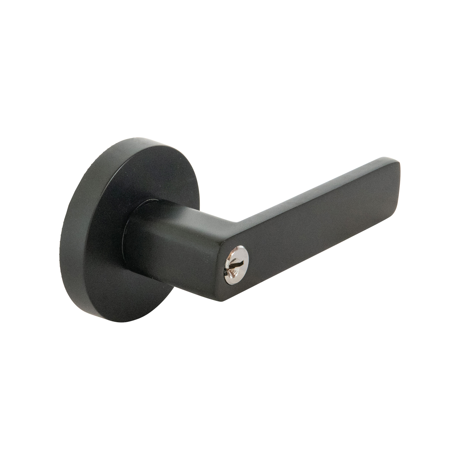 Ikonic San Fran Matte Black Entrance Lever Set - Bunnings Australia