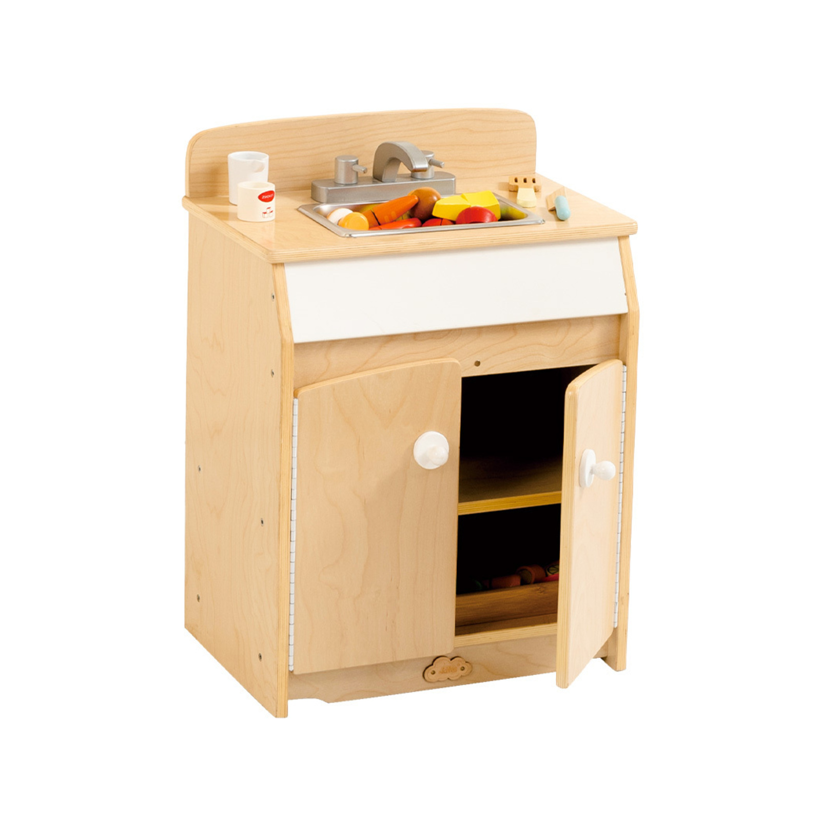 Jooyes Kids Wooden Play Kitchen Sink H65cm Bunnings Australia