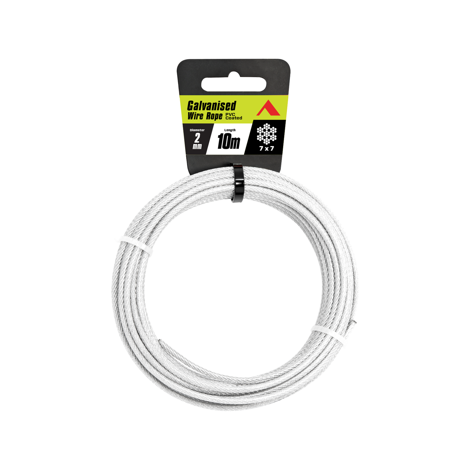 Pinnacle 2mm x 10m Galvanised PVC Coated Wire Rope Bunnings Australia