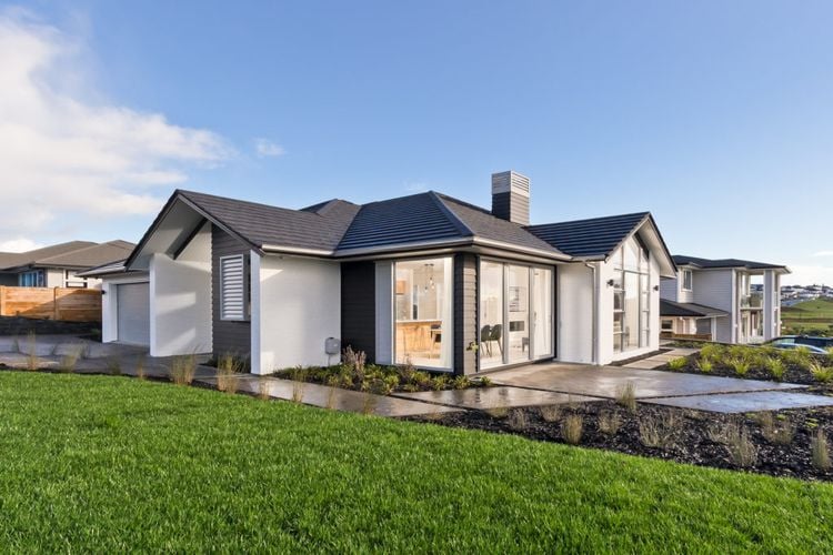Home with PVC drainage pipe
