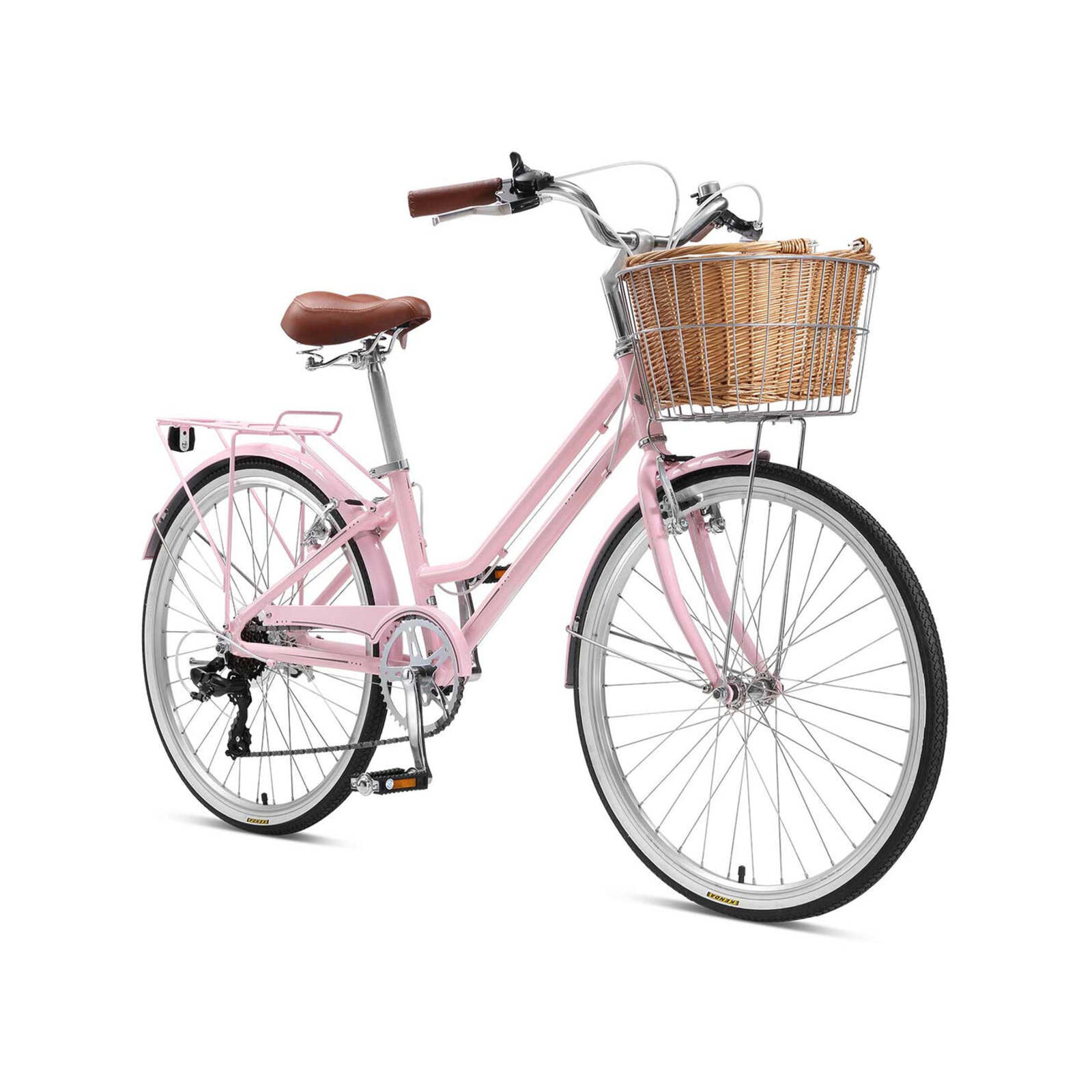 Girls Classic Alloy Frame Step-Through Cruiser Bike 7 Speed Shimano 24* ...