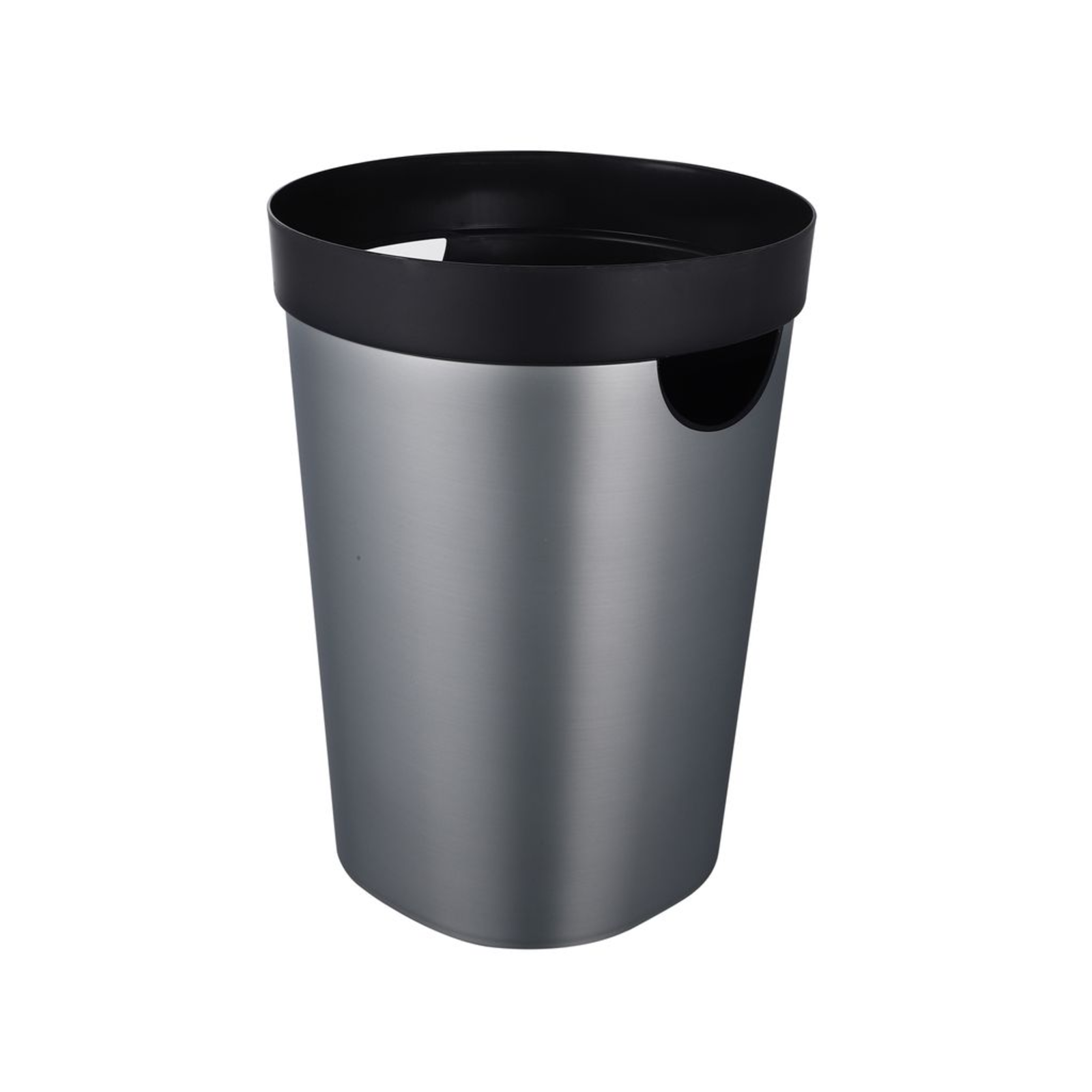 Ezy Storage 10L Silver Black Round Waste Bin Bunnings New Zealand