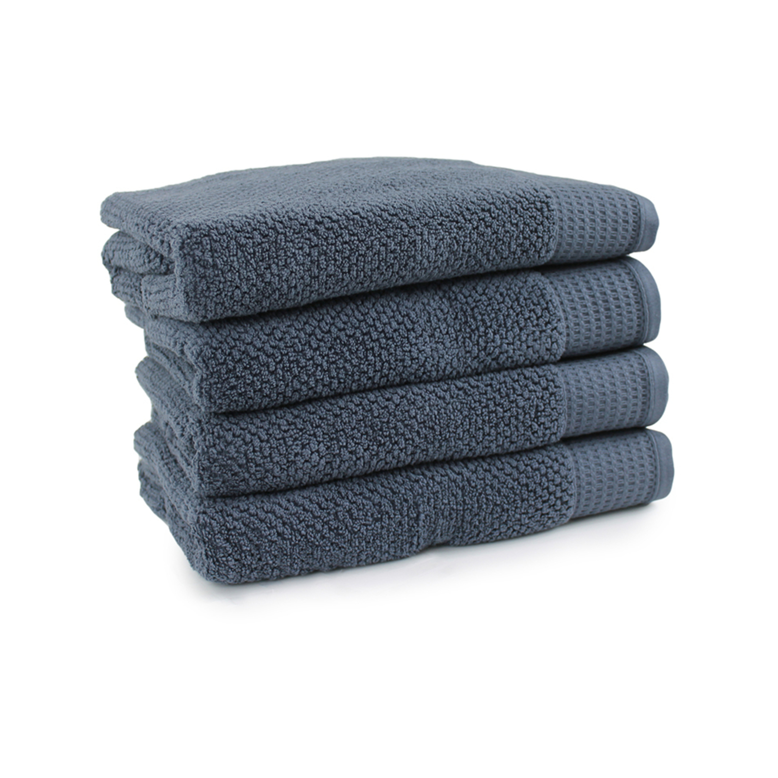 4pc Onkaparinga 69x140cm Avalon Bath Towel 550GSM Midnight Bunnings