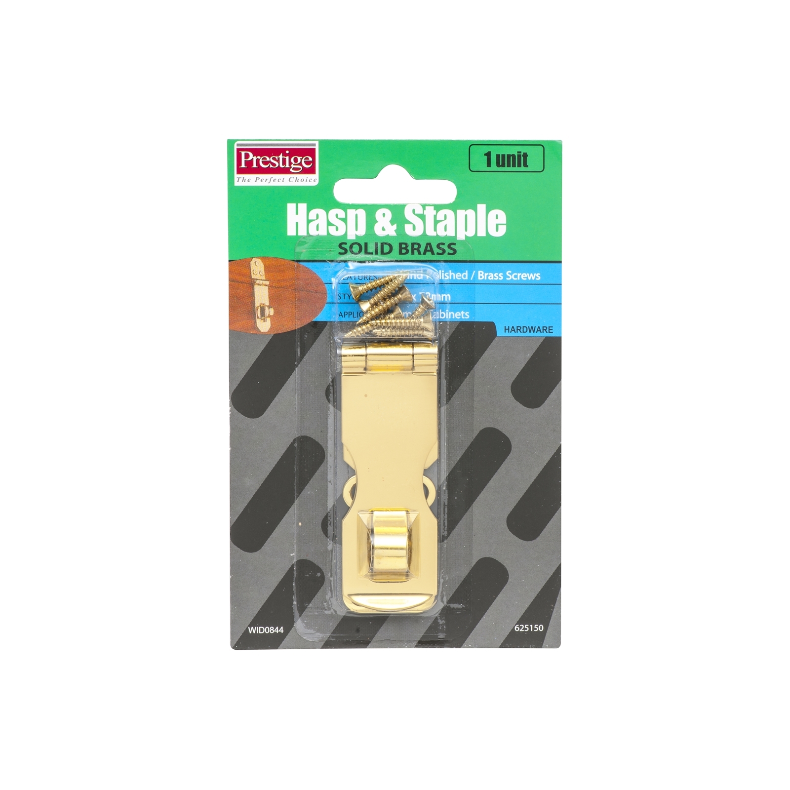 Prestige 25 x 73mm Solid Brass Hasp And Staple Bunnings Australia