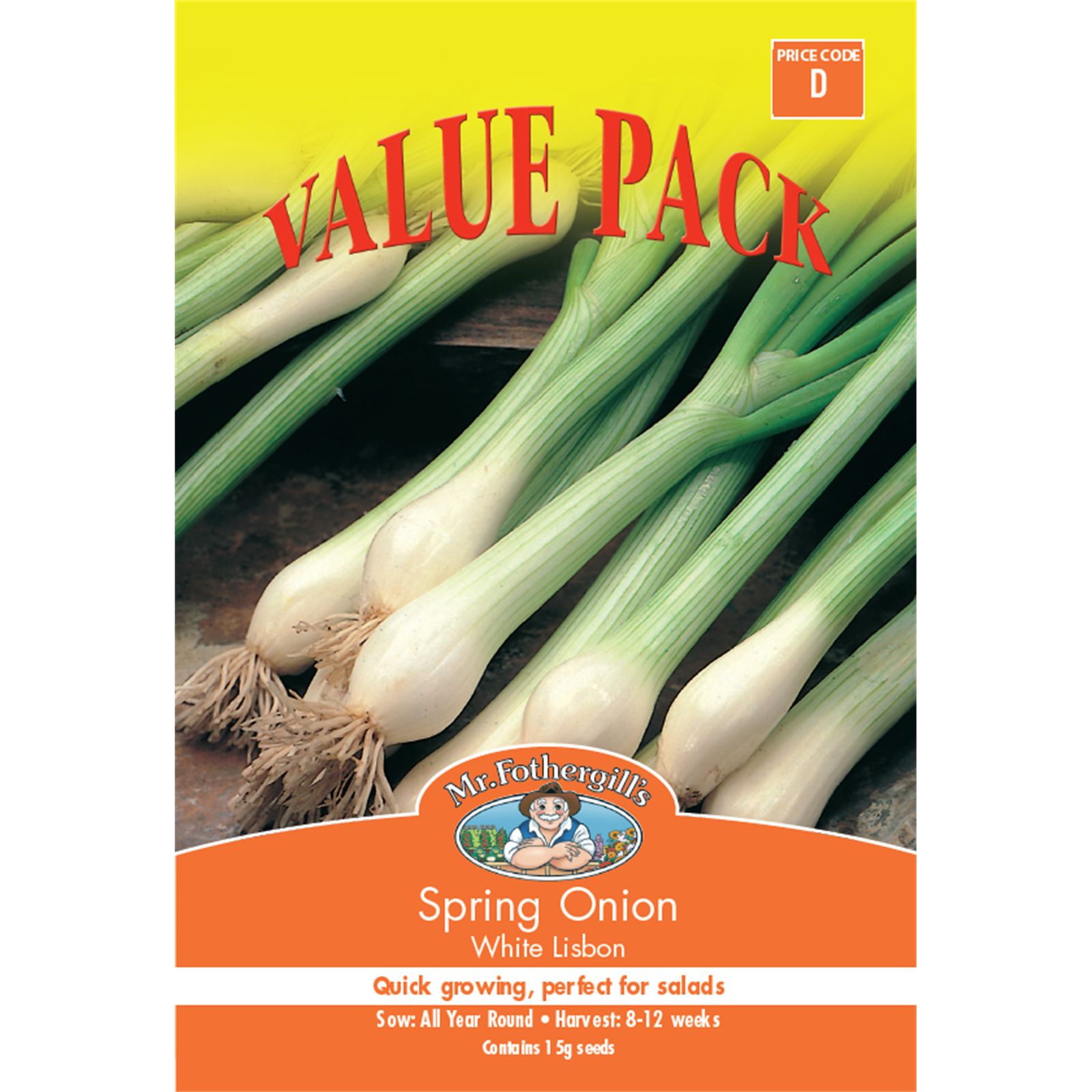 Mr Fothergill's Spring Onion Value Seed Pack - Bunnings Australia