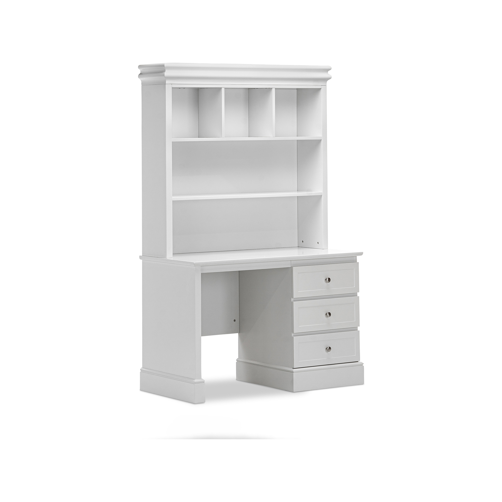 Mia 3 Drawer 5 Shelf Hutch White Study Desk Bunnings Australia