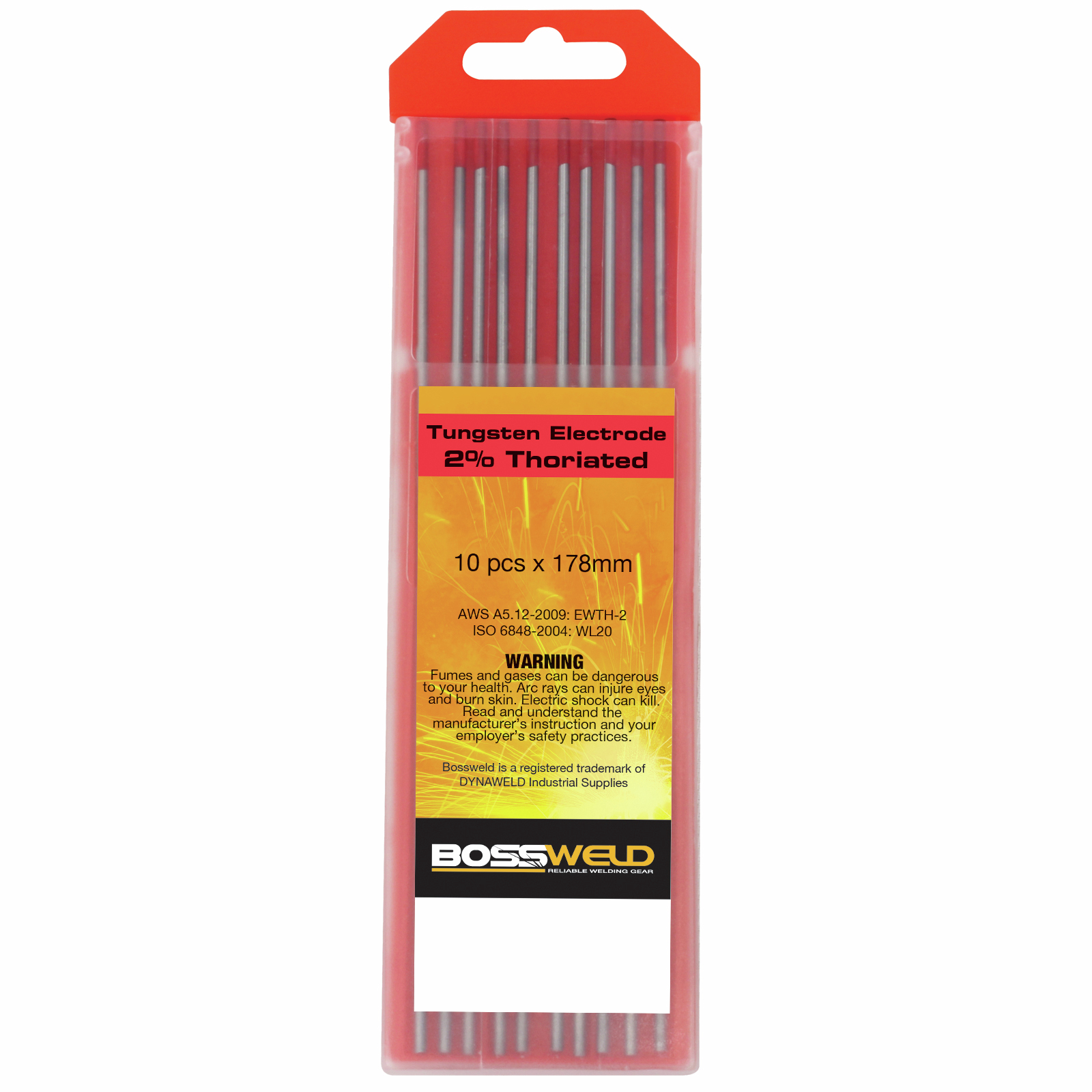 Bossweld 1.0mm 2 Thoriated Tungsten Electrode 10 Pack Bunnings Australia