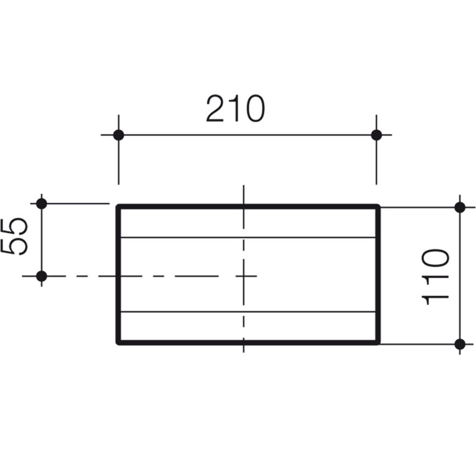 Caroma Satin Chrome Invisi Series II Blank Access Panel Bunnings