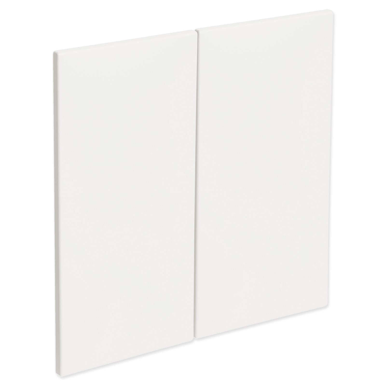 Kaboodle 600mm Egg White Modern Rangehood Door 2 Pack Bunnings Australia