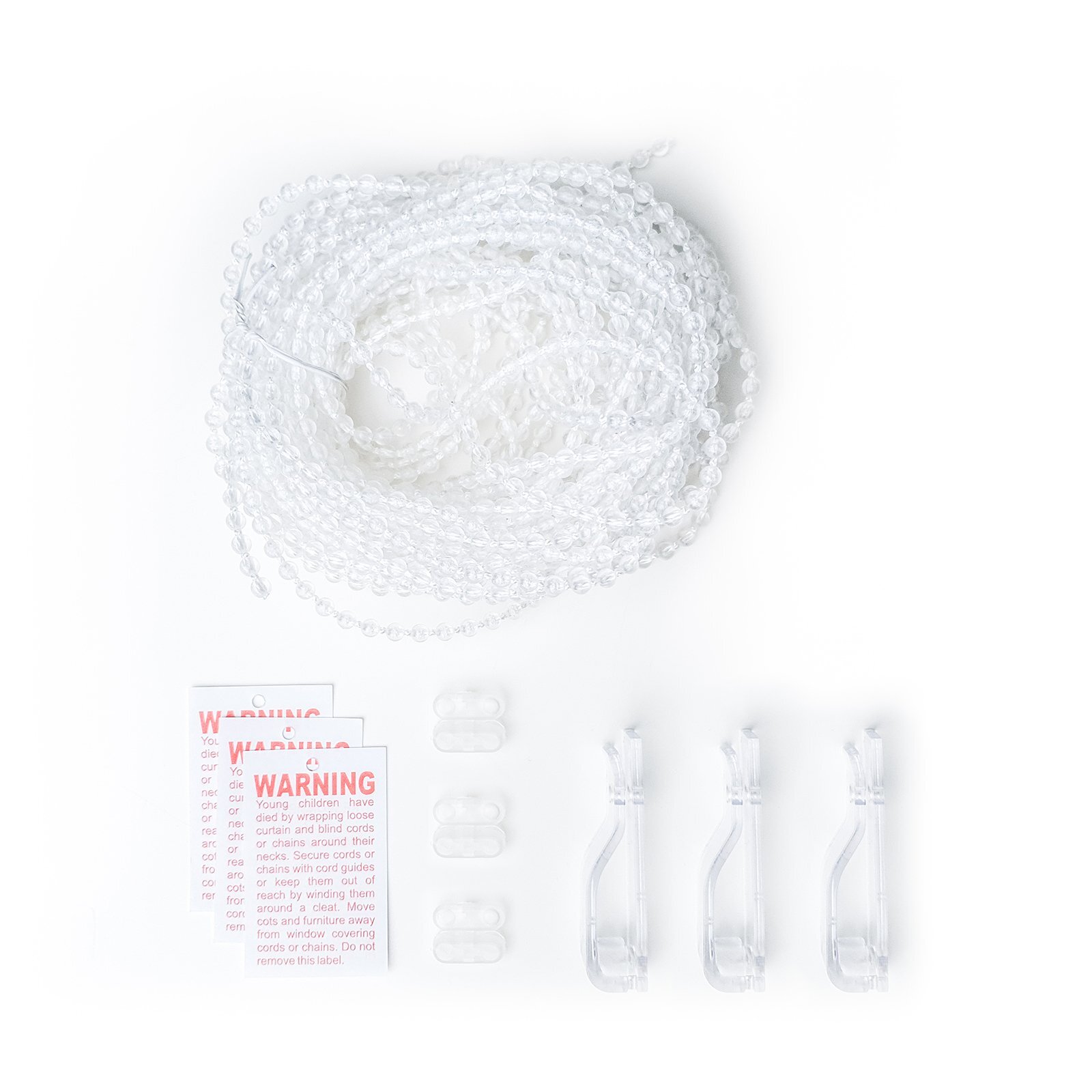 Windoware 10m White Plastic Roller Blind Chain Replacement Kit