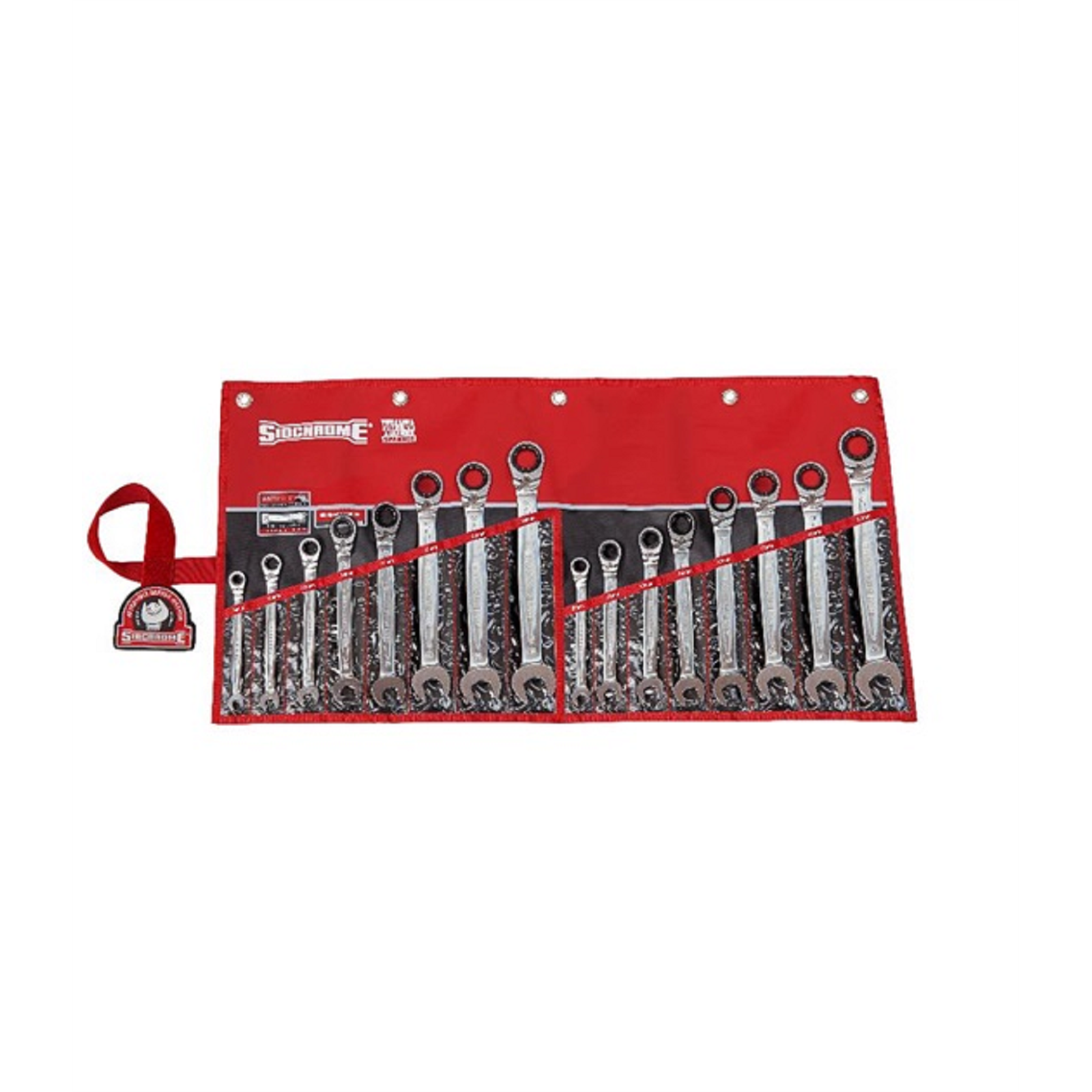 Sidchrome 16 Piece Metric 467 Pro Series Geared Spanners Set Bunnings