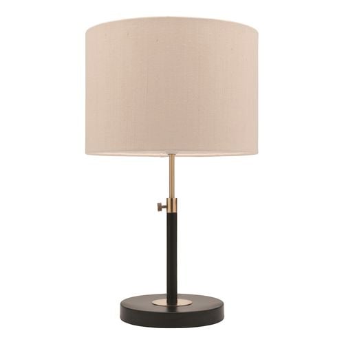 Mercator Matt Black / Brass Iris Table Lamp - Bunnings Australia