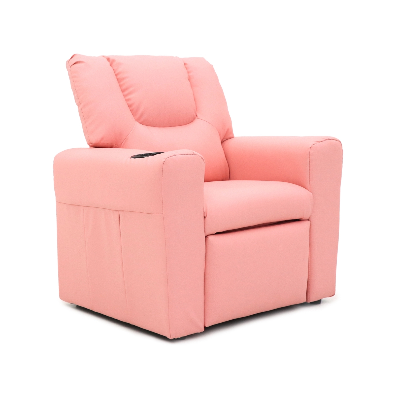 Hacienda Pink Kids Push Back Recliner Chair With Cup Holder Bunnings