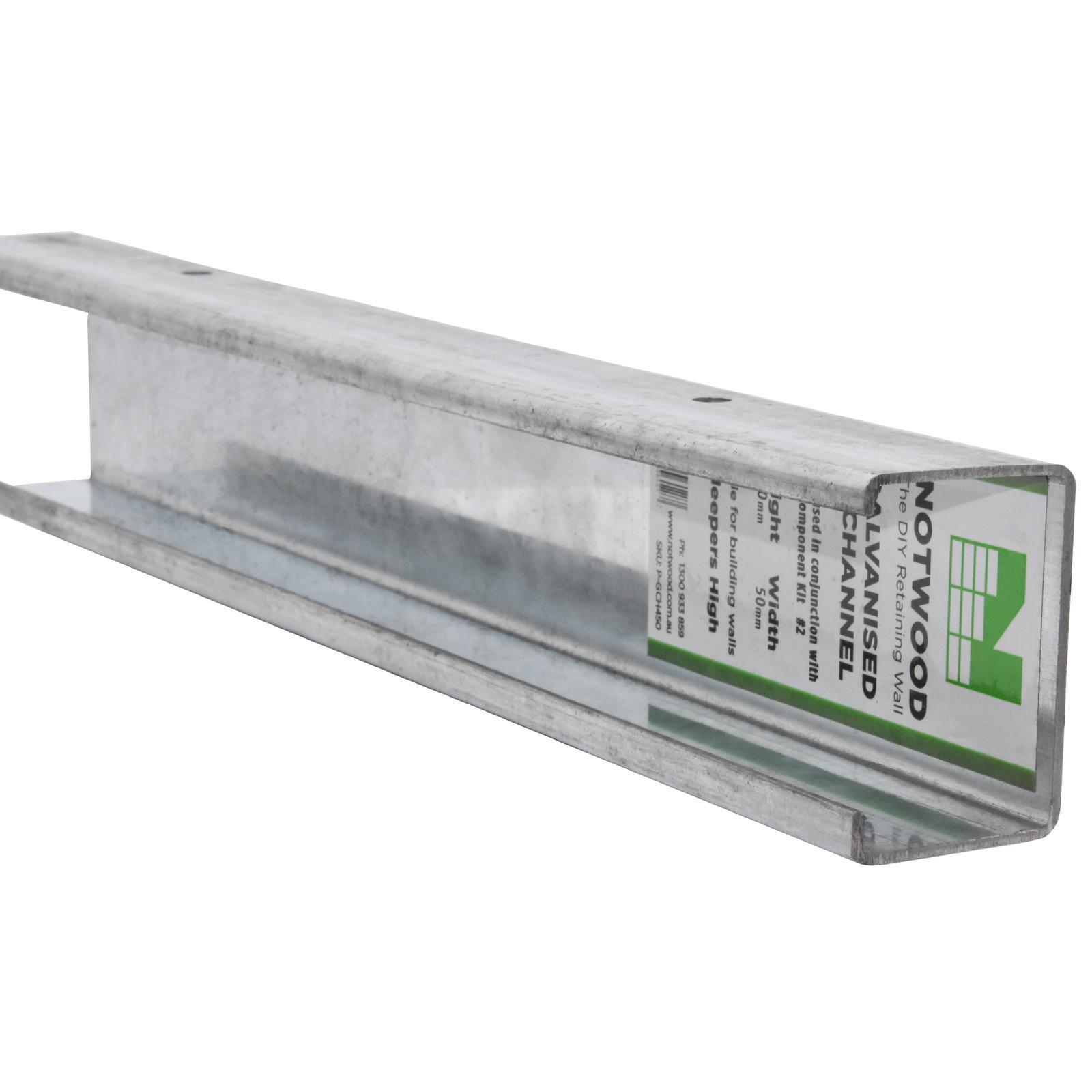Notwood 150mm Galvanised Steel Channel Sleeper Post Bunnings Australia